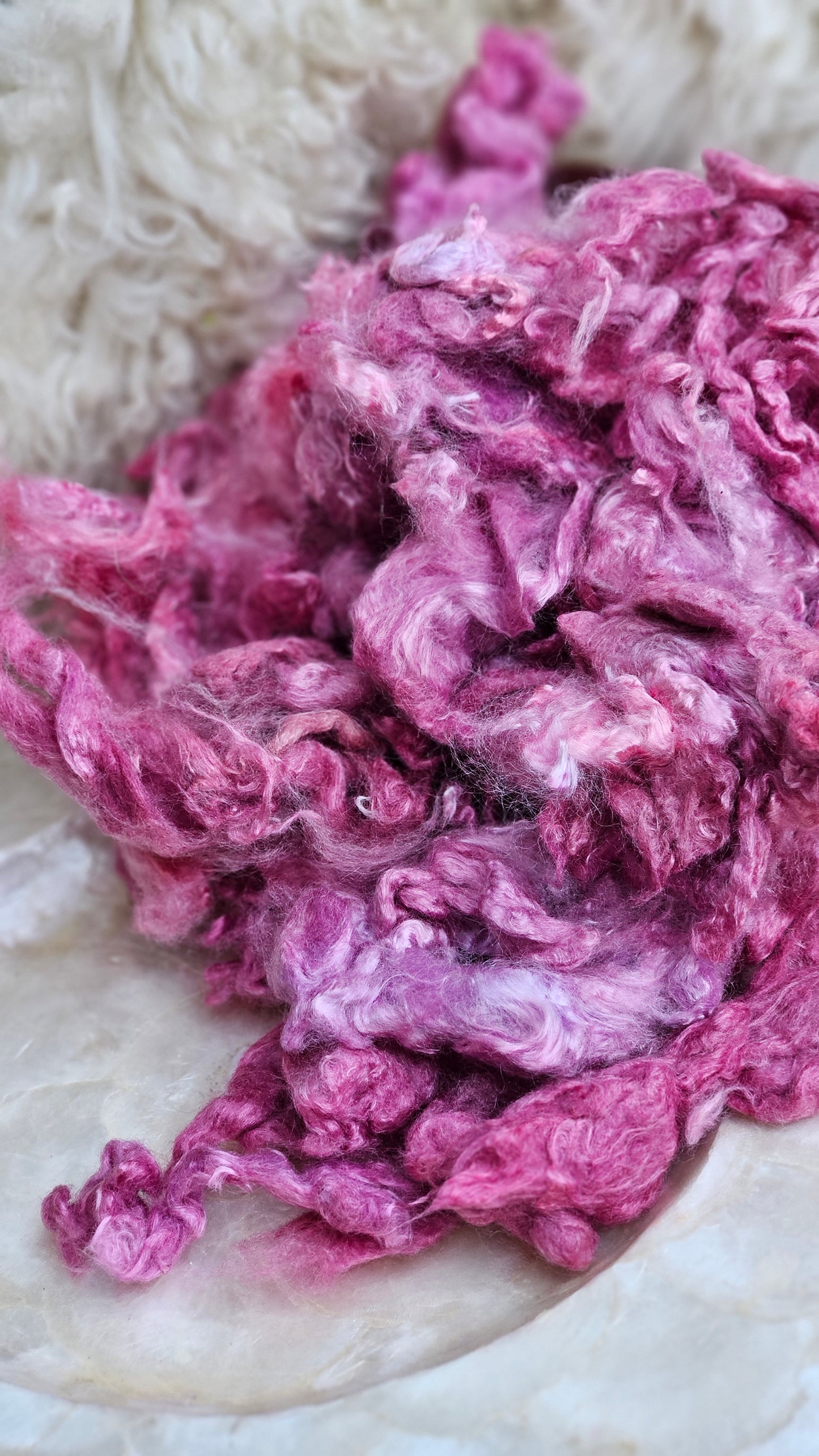 ORMINDO - hand-dyed extra fine wool and silky bamboo dense cloud recycled mill ends - 5 oz | 142 g