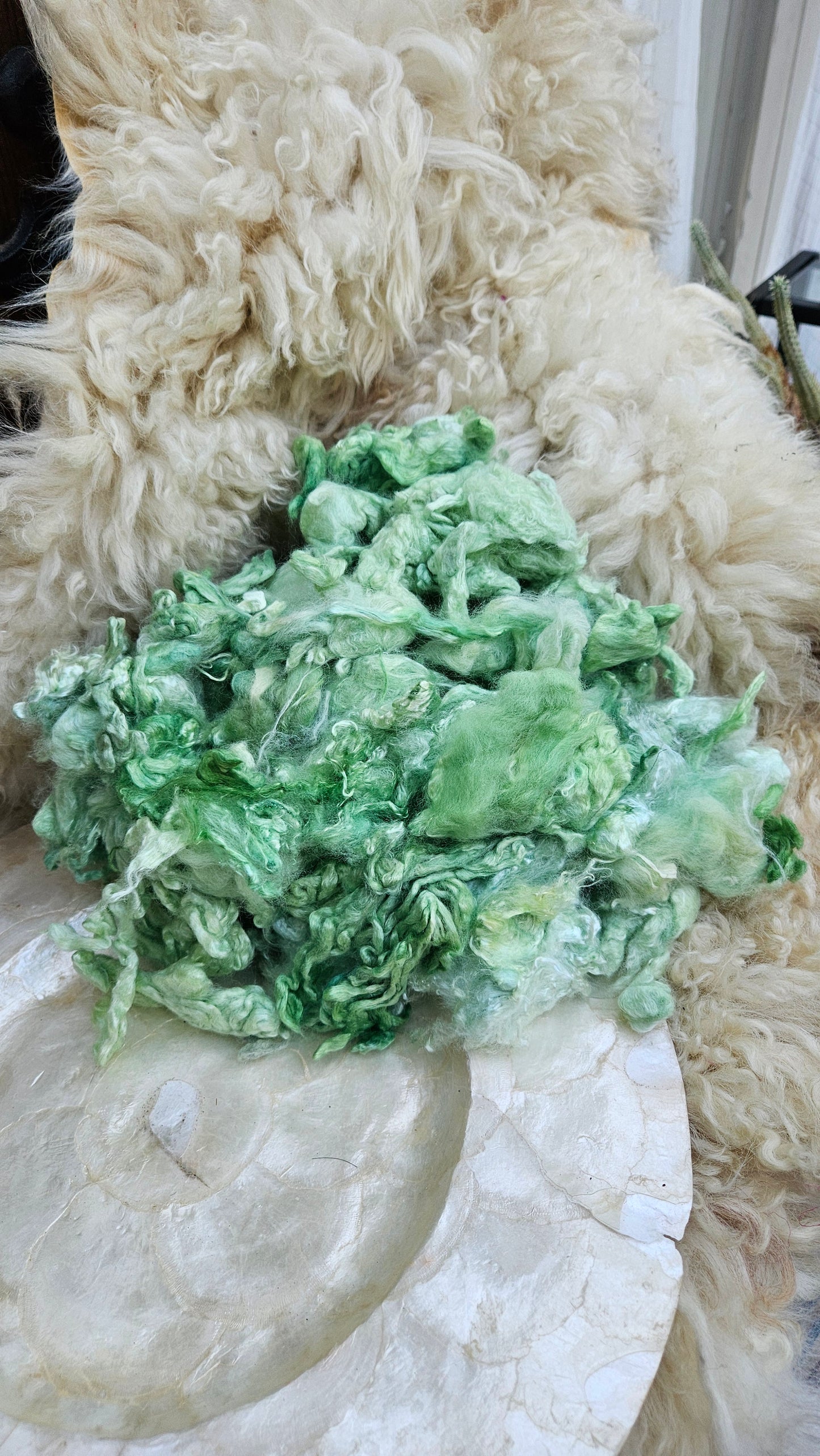 MINT JULEP Wool Bamboo Cloud Mill Ends - 5 ounces