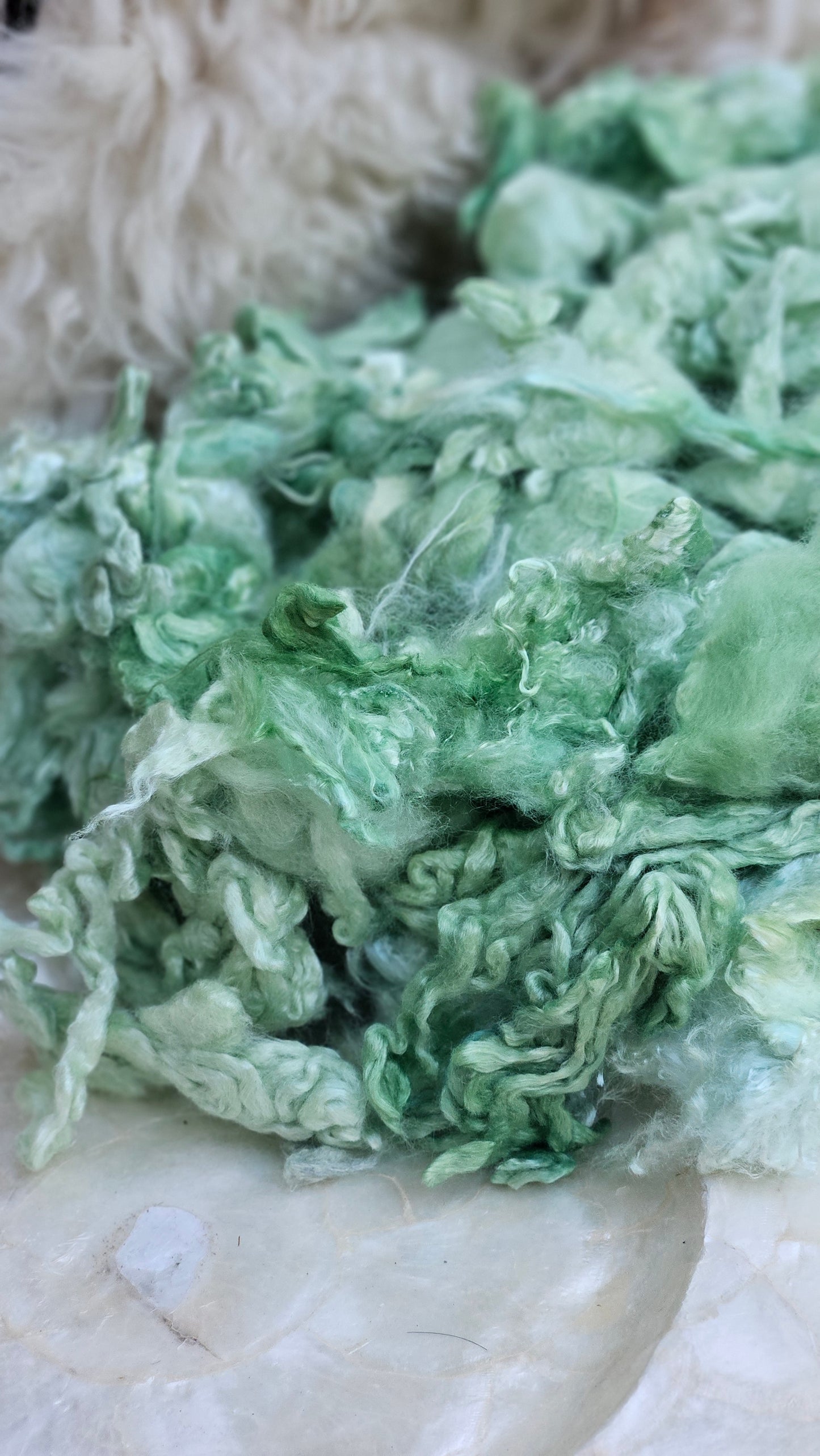 MINT JULEP Wool Bamboo Cloud Mill Ends - 5 ounces