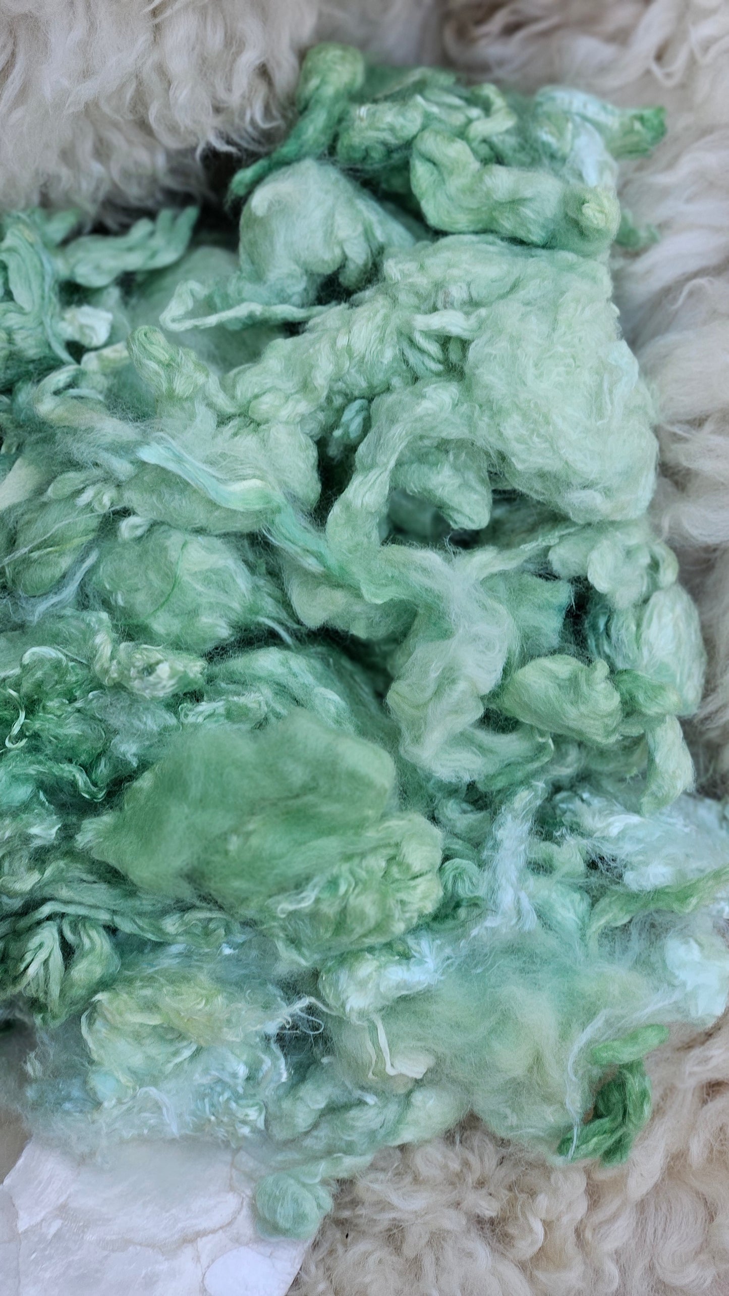 MINT JULEP Wool Bamboo Cloud Mill Ends - 5 ounces