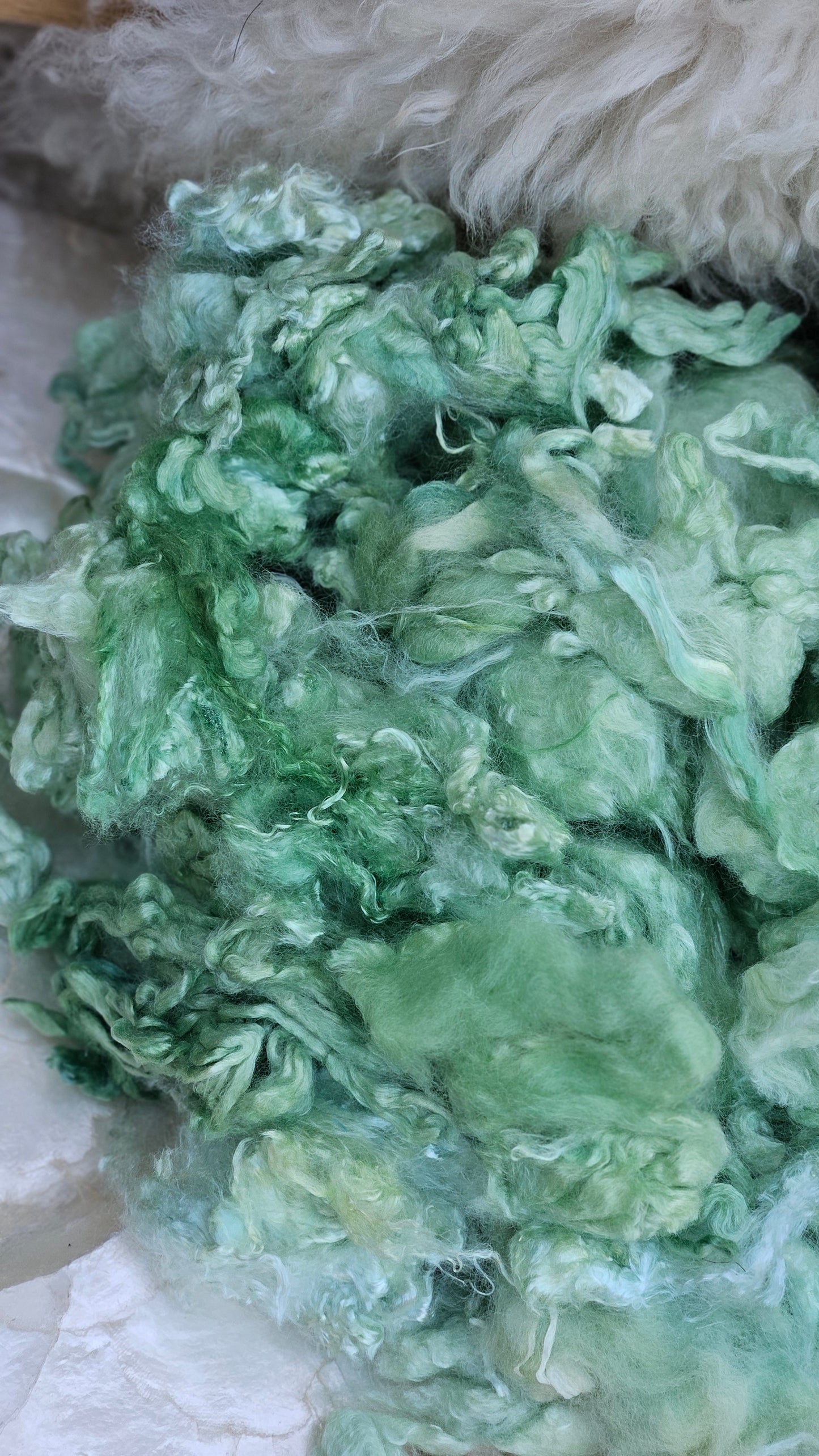 MINT JULEP Wool Bamboo Cloud Mill Ends - 5 ounces
