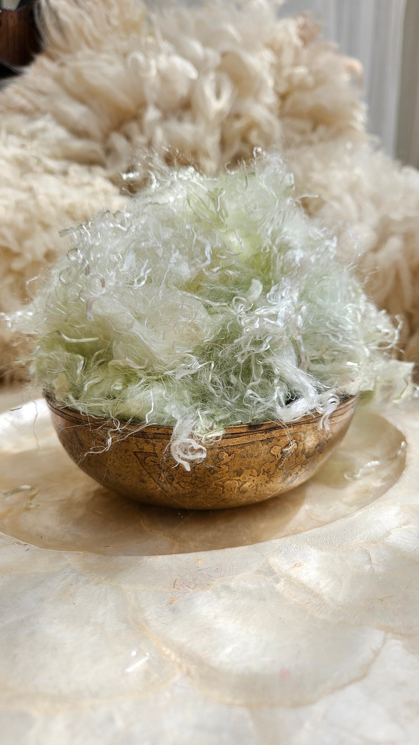 VARISCITE - hand-dyed eucalyptus crimp faux-silk for art yarn embellishing, fiber blending, felting, and papermaking - 2 oz | 57 g