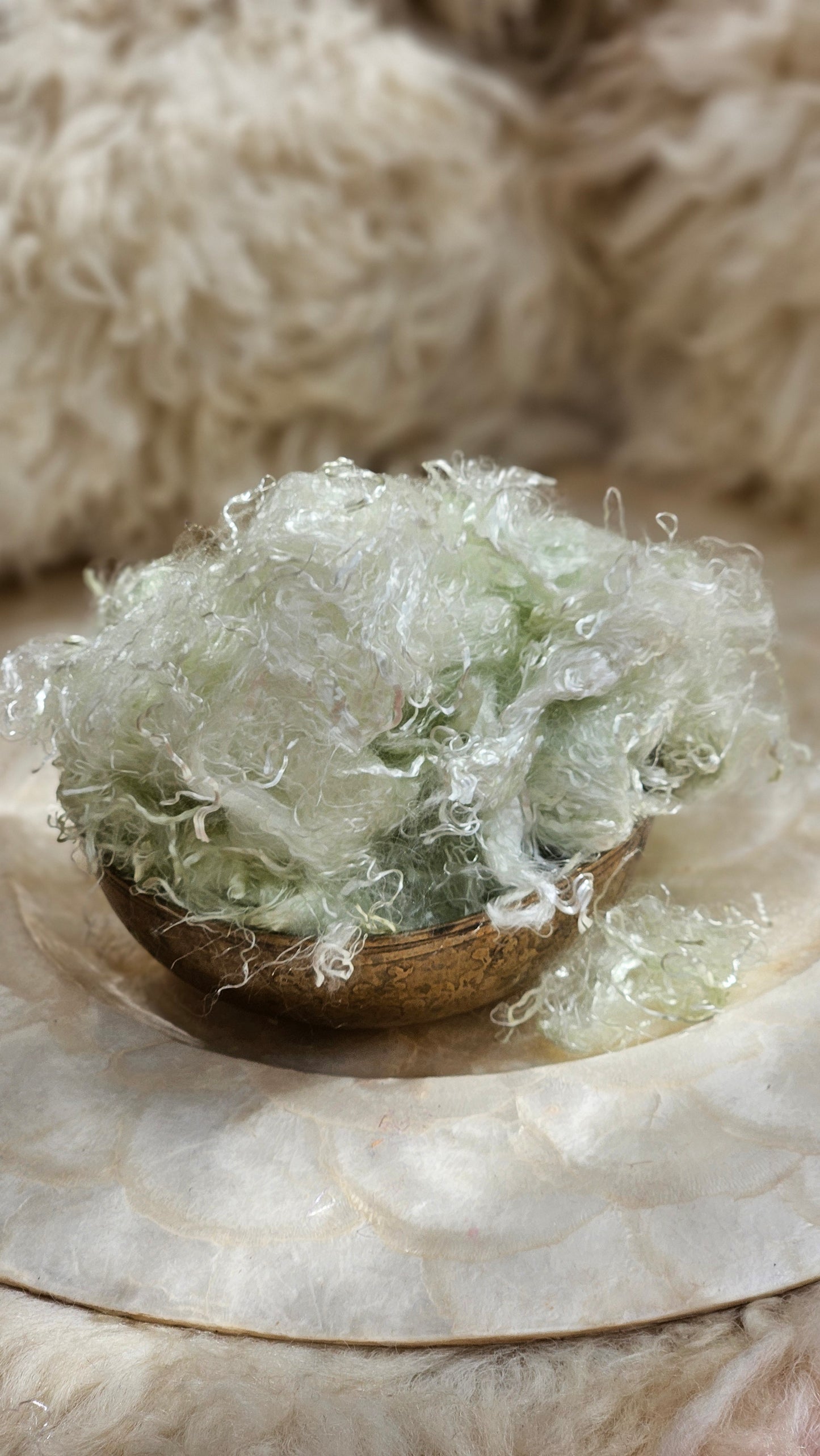 VARISCITE - hand-dyed eucalyptus crimp faux-silk for art yarn embellishing, fiber blending, felting, and papermaking - 2 oz | 57 g