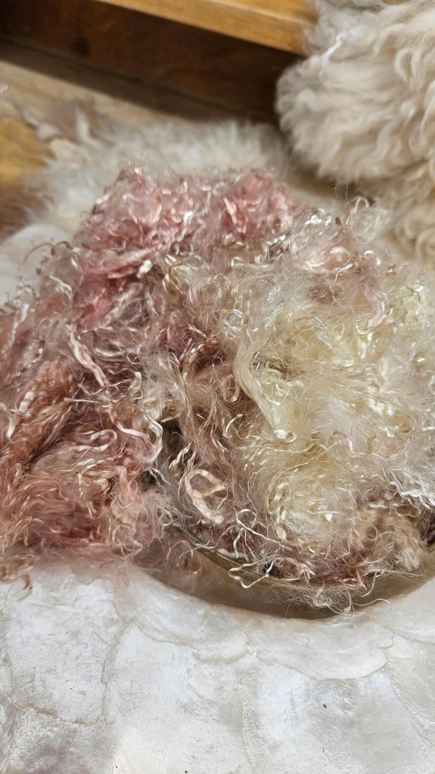 PYRITE - hand-dyed eucalyptus crimp faux-silk for art yarn embellishing, fiber blending, felting, and papermaking - 2 oz | 57 g