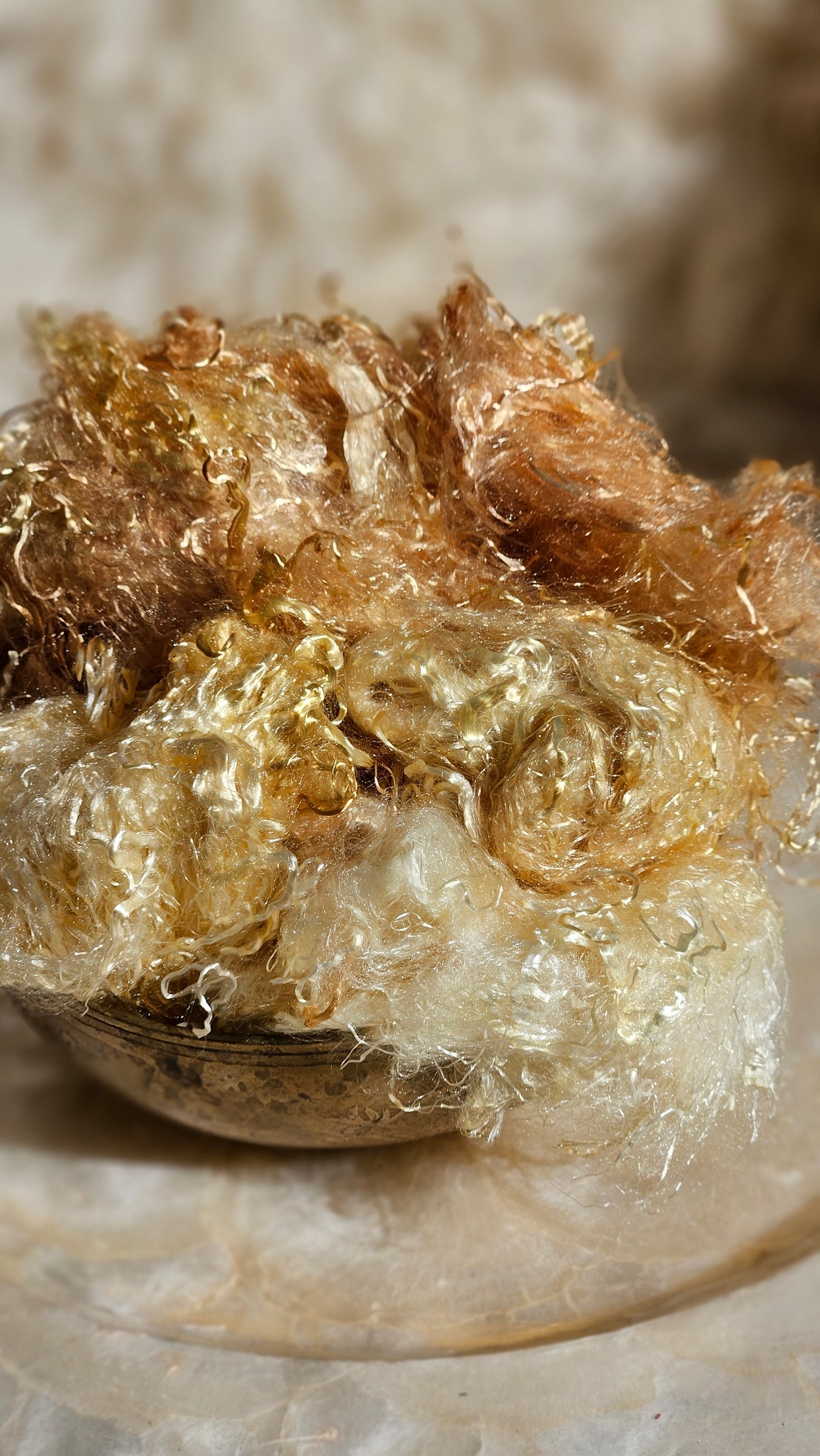 TOPAZ Eucalyptus Crimp Hand Dyed Effects Fiber - 2 ounces