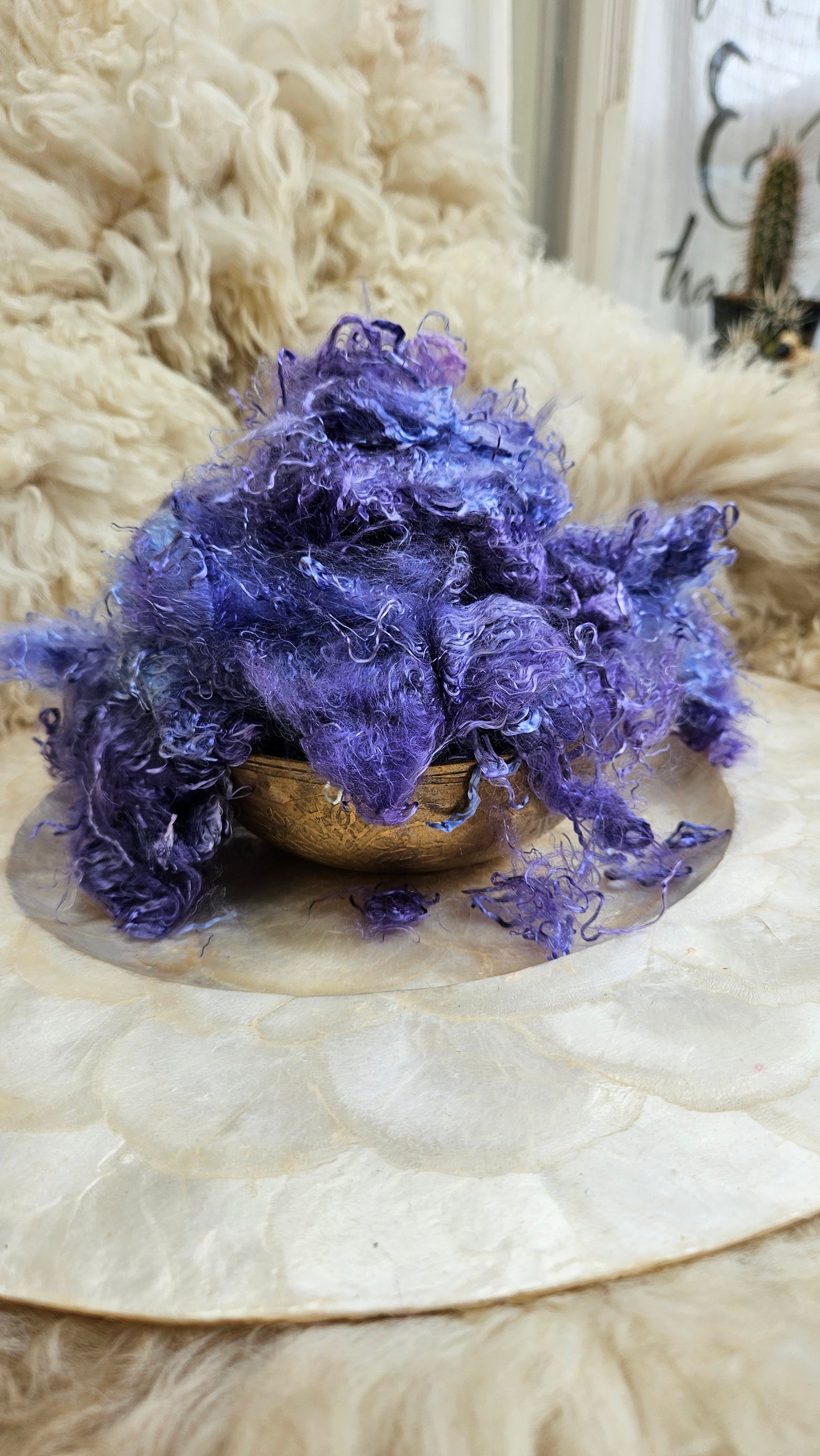 TOURMALINE - hand-dyed eucalyptus crimp faux-silk for art yarn embellishing, fiber blending, felting, and papermaking - 2 oz | 57 g