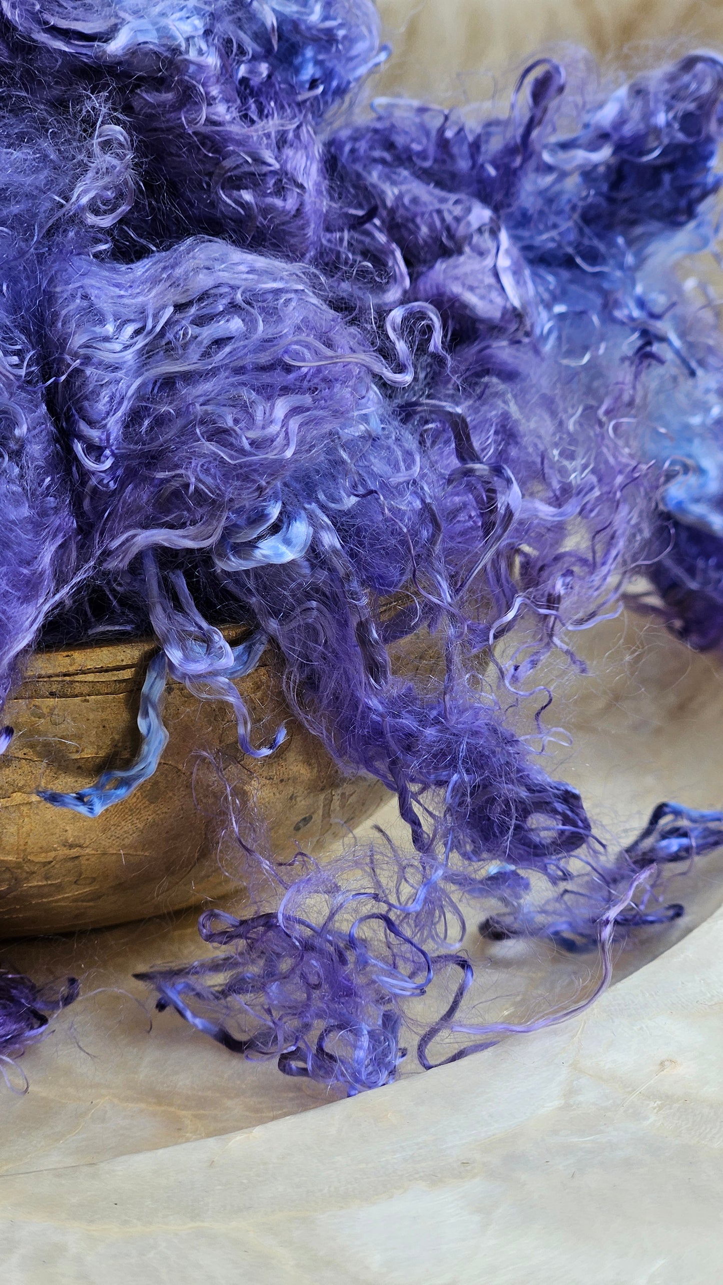 TOURMALINE - hand-dyed eucalyptus crimp faux-silk for art yarn embellishing, fiber blending, felting, and papermaking - 2 oz | 57 g