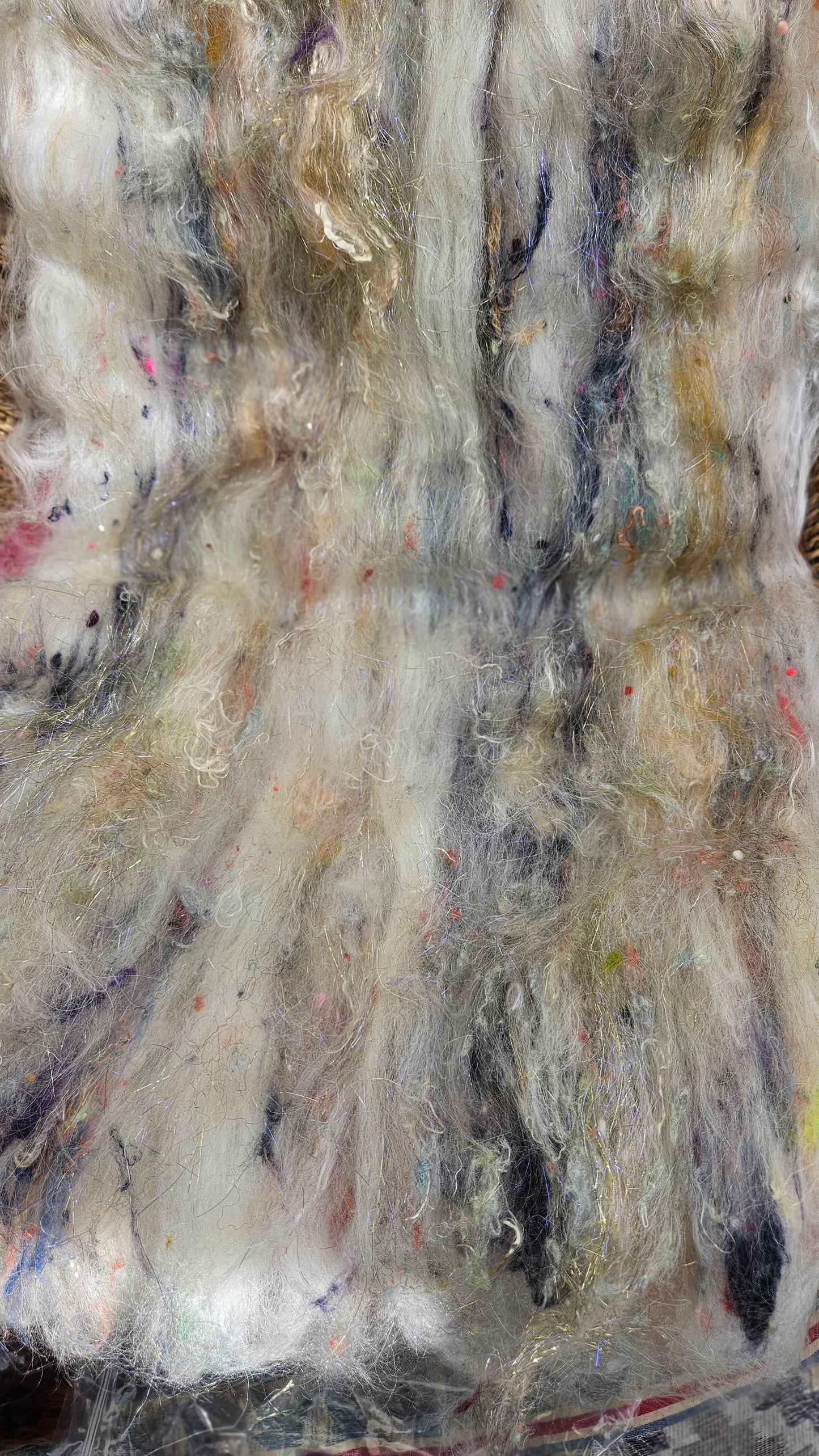 Baroque Inspired Mohair and Texture Art Batt 008 - 4.3 ounces