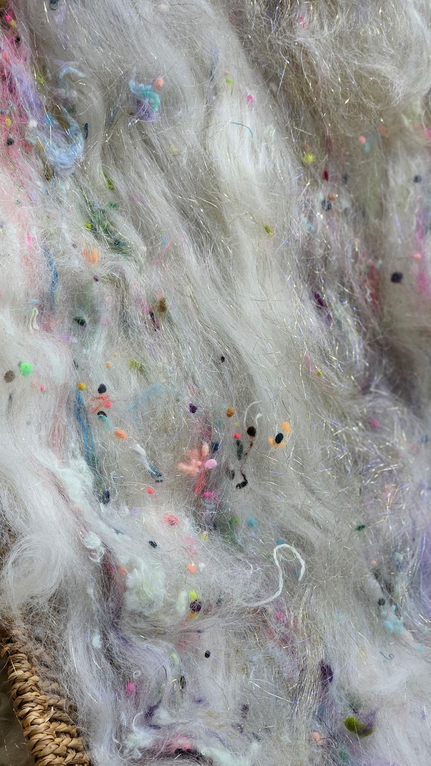 ART BATT 015 - Baroque Inspired Mohair and Texture Art Batt - 3.4 oz |