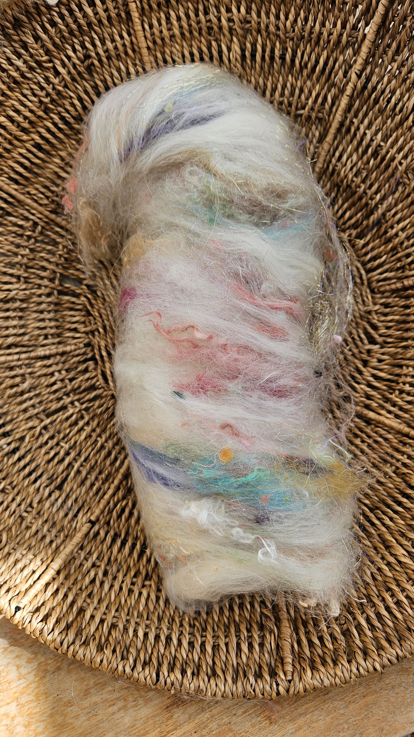 ART BATT 007 - Baroque Inspired Mohair and Texture Art Batt - 3.9 oz |