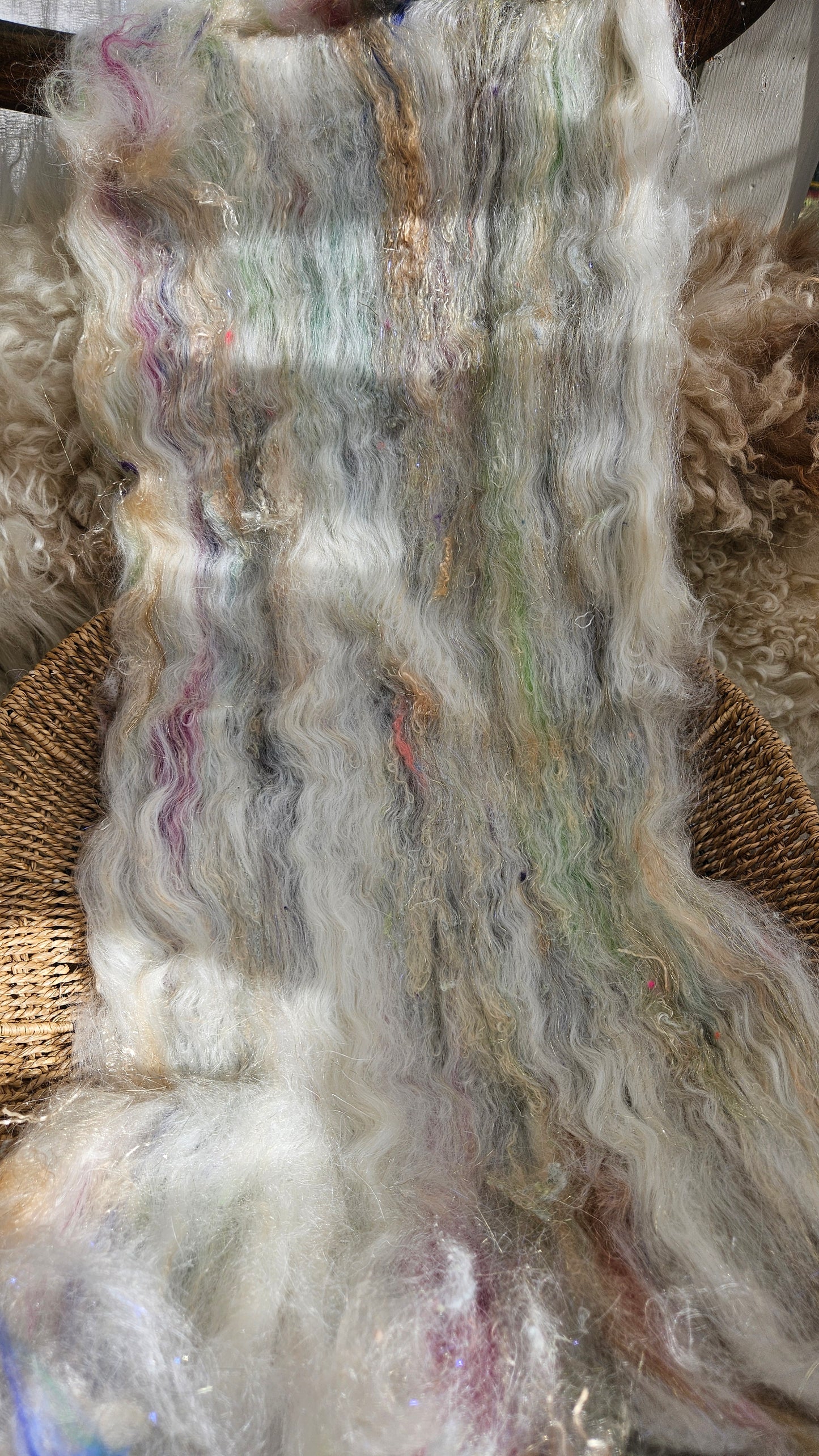 ART BATT 007 - Baroque Inspired Mohair and Texture Art Batt - 3.9 oz |