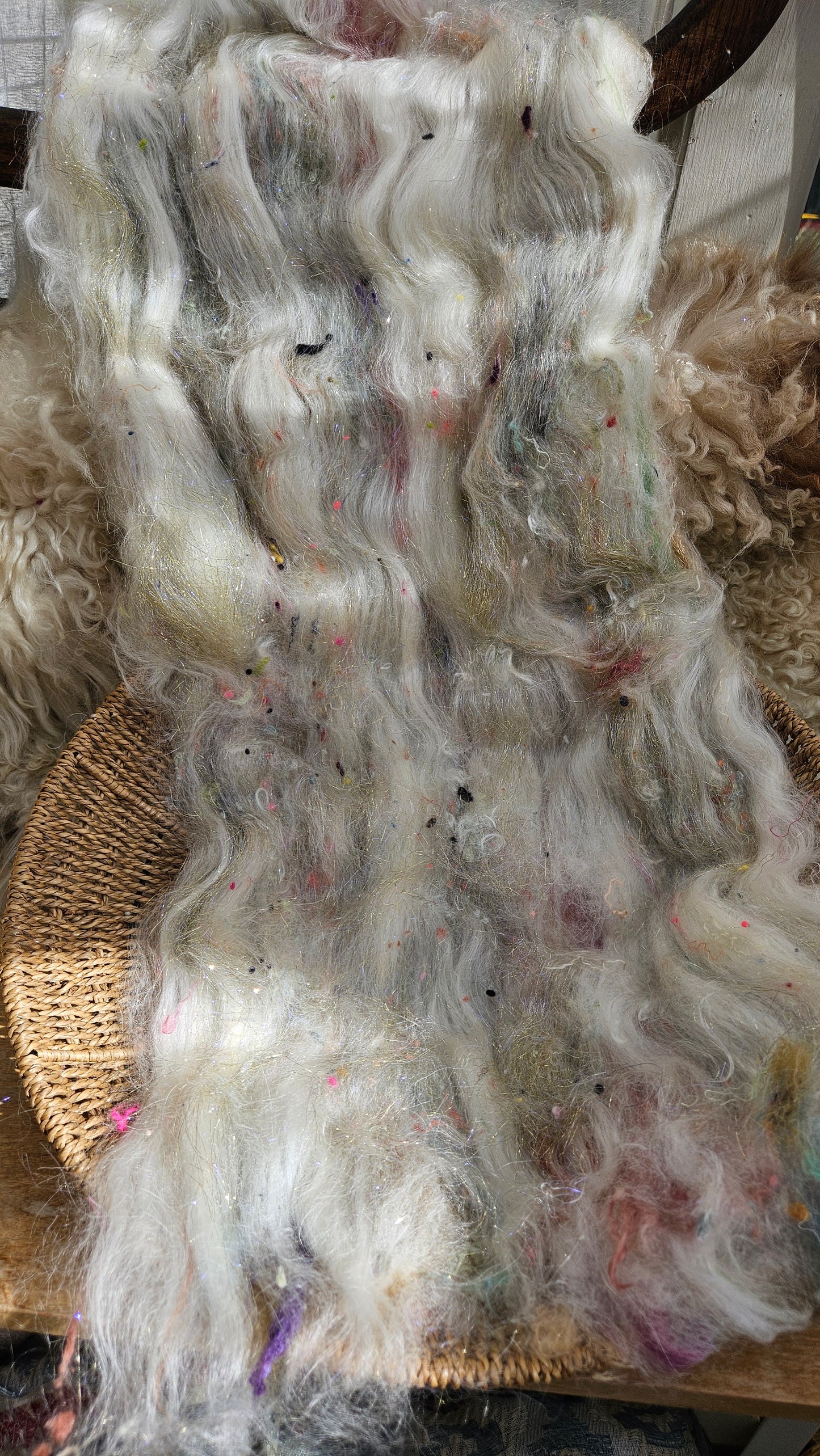 ART BATT 007 - Baroque Inspired Mohair and Texture Art Batt - 3.9 oz |