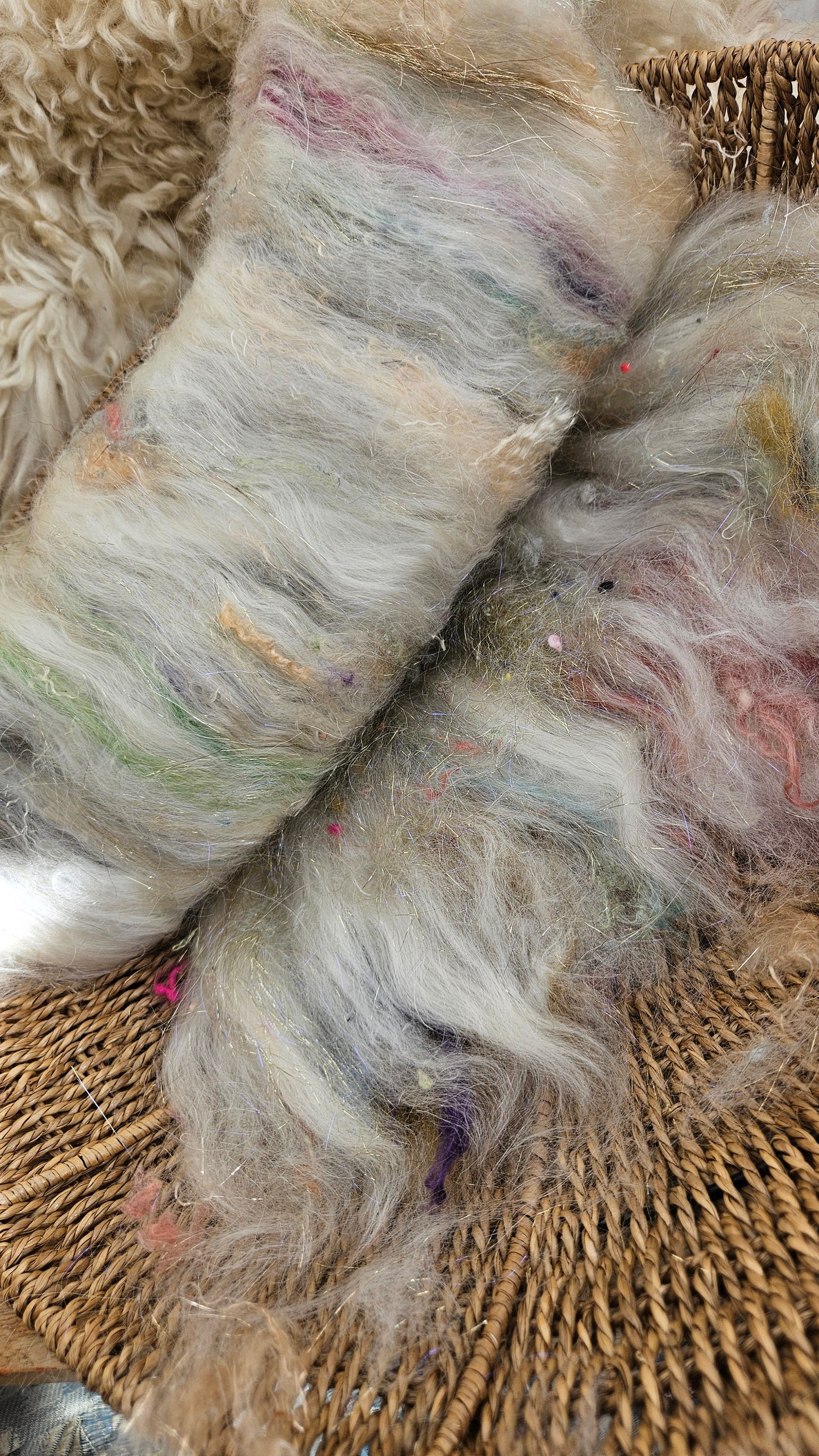 ART BATT 007 - Baroque Inspired Mohair and Texture Art Batt - 3.9 oz |