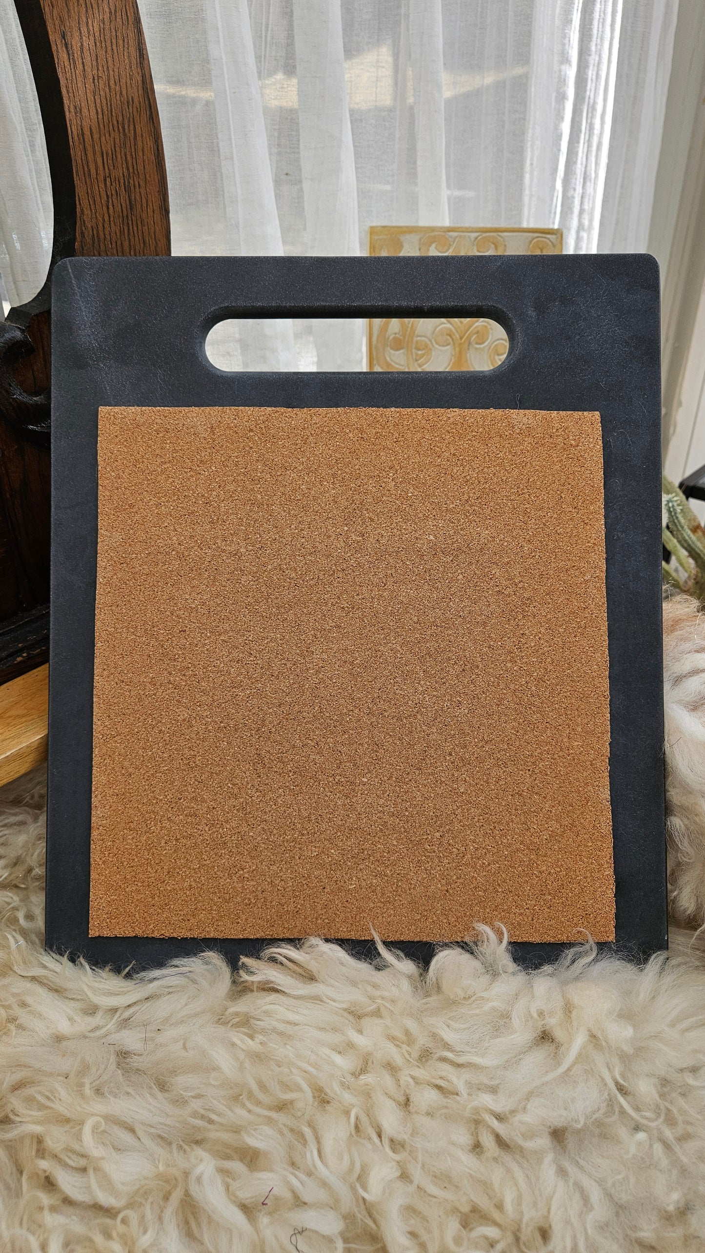 BLENDING BOARD - handcrafted Corian 72 TPI 10x10 blending board for blending fibers into batts and rolags - Large | 10BLK