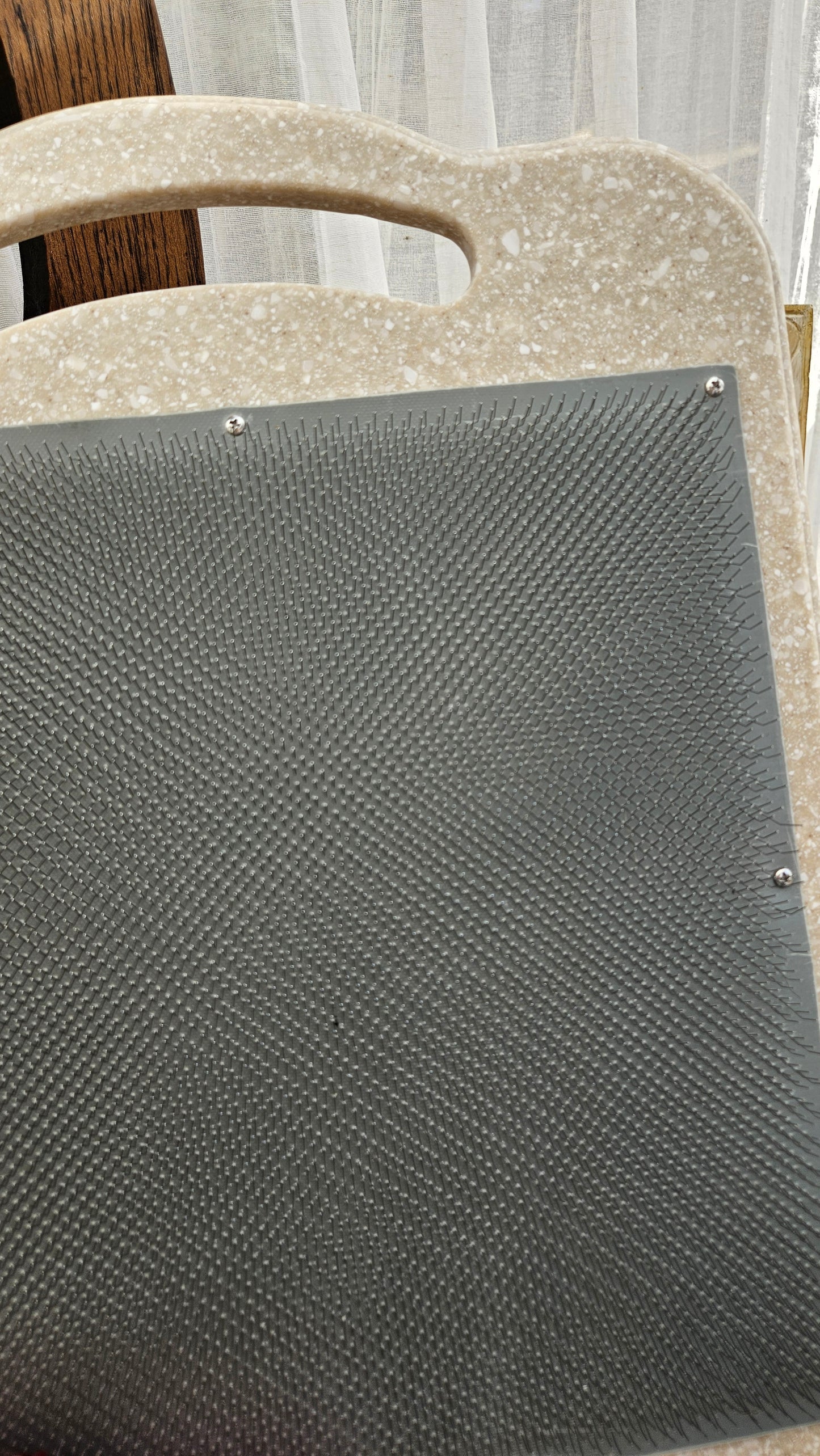 BLENDING BOARD - handcrafted Corian 72 TPI 12x12 blending board for blending fibers into batts and rolags - X-Large | 12CRM