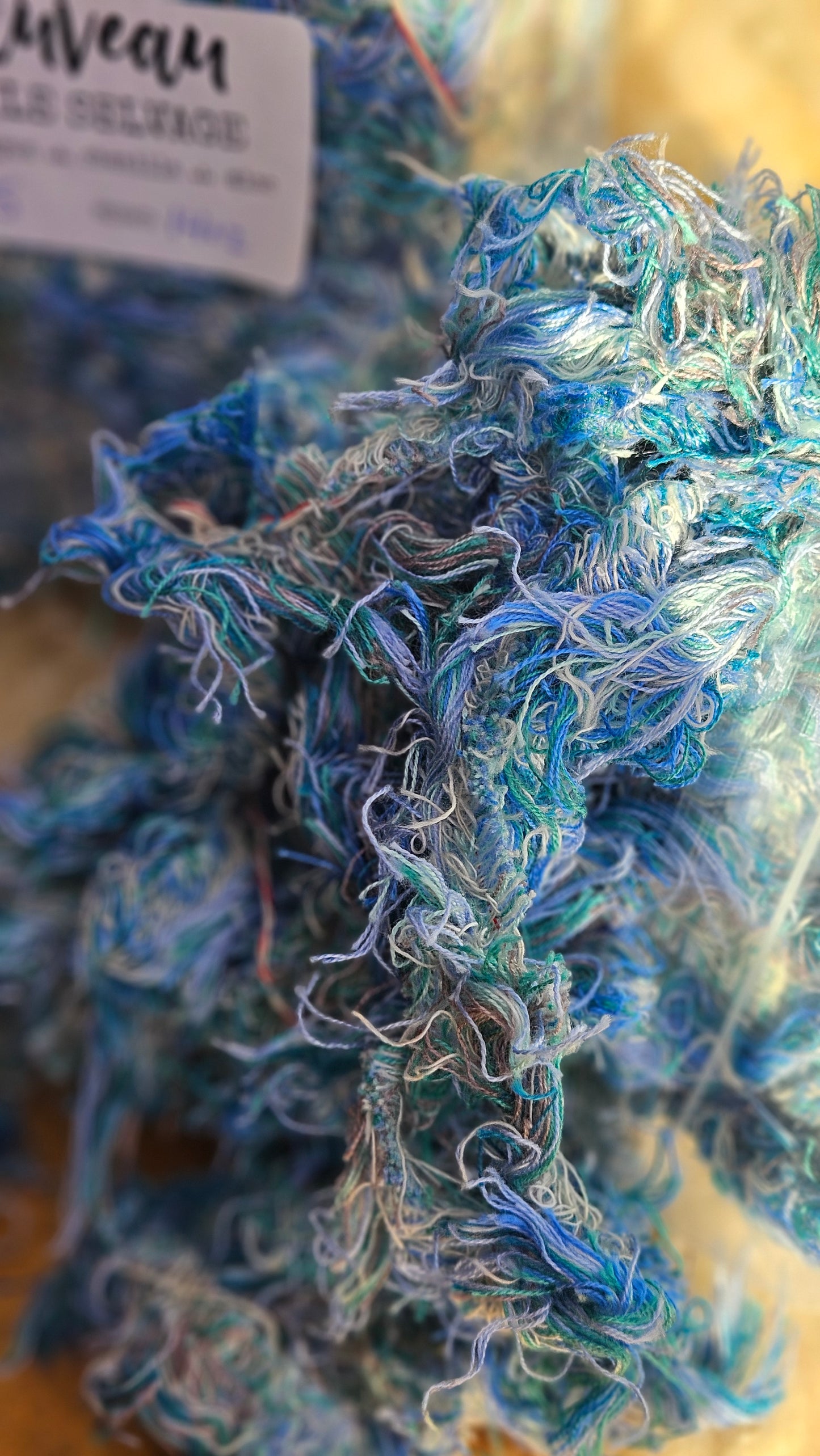 BLUE SELVAGE 005 - rare American-made soft and thick textile selvedge for rug and art weaving and art yarn - 14 oz | 397 g