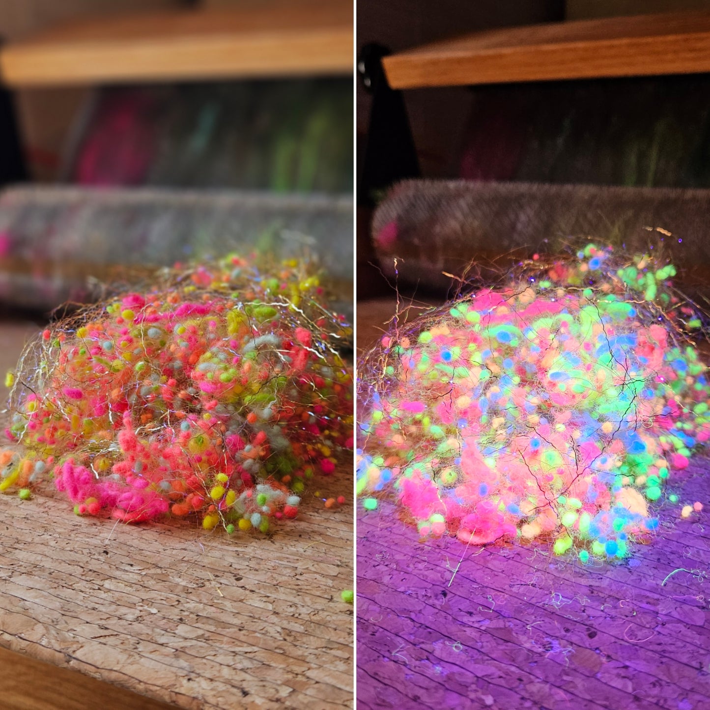 POP CULTURE GLOW Dyed Fine Wool Nepps Blend - 1 ounce