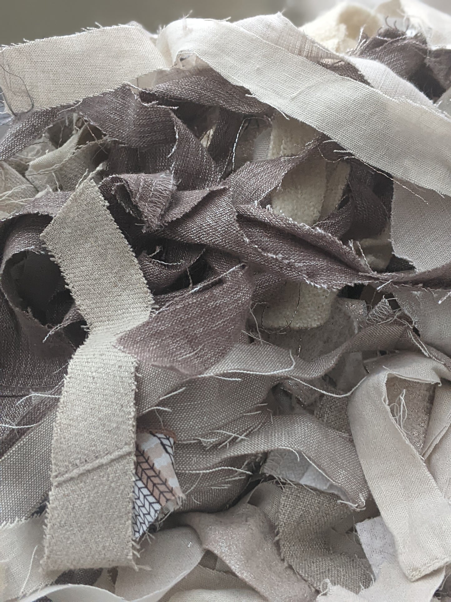 PASTELS - Recycled Cut Fabric Ribbons - 6 oz