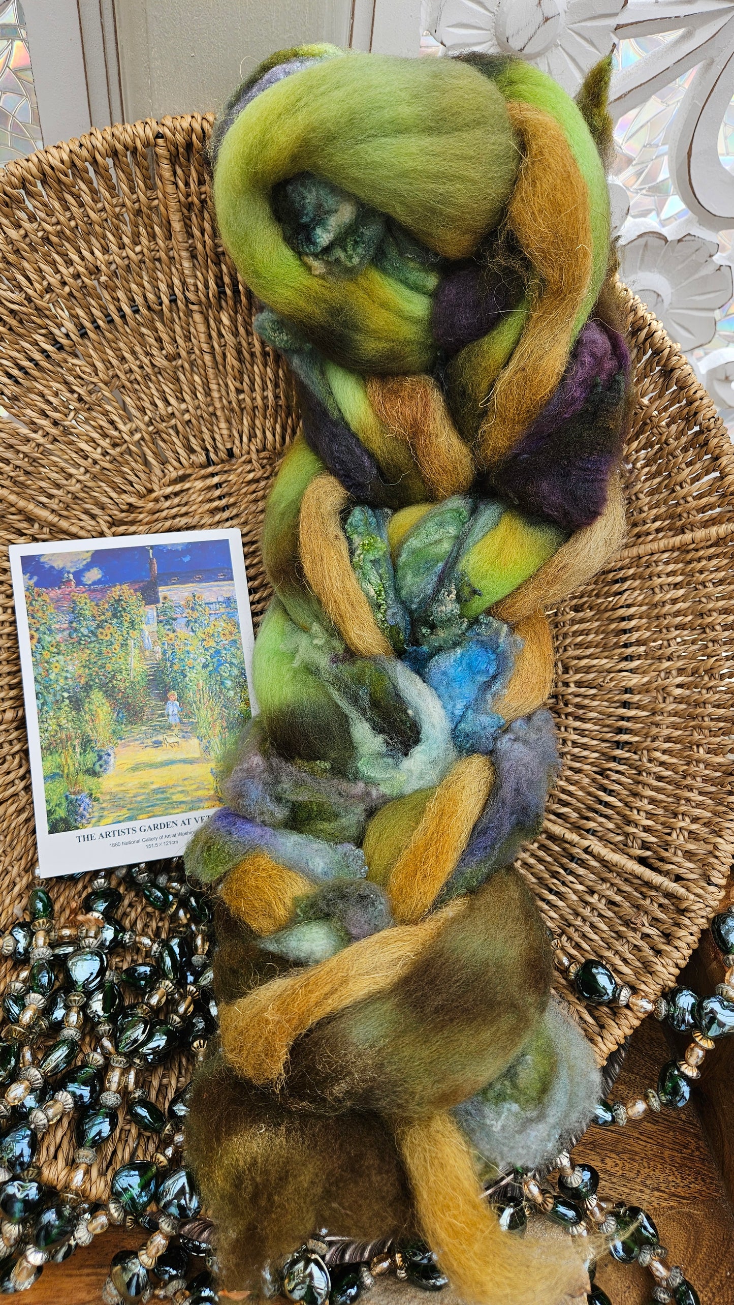 Monet Inspired Signature Art Roving - The Artists Garden 112 - 3.9 oz