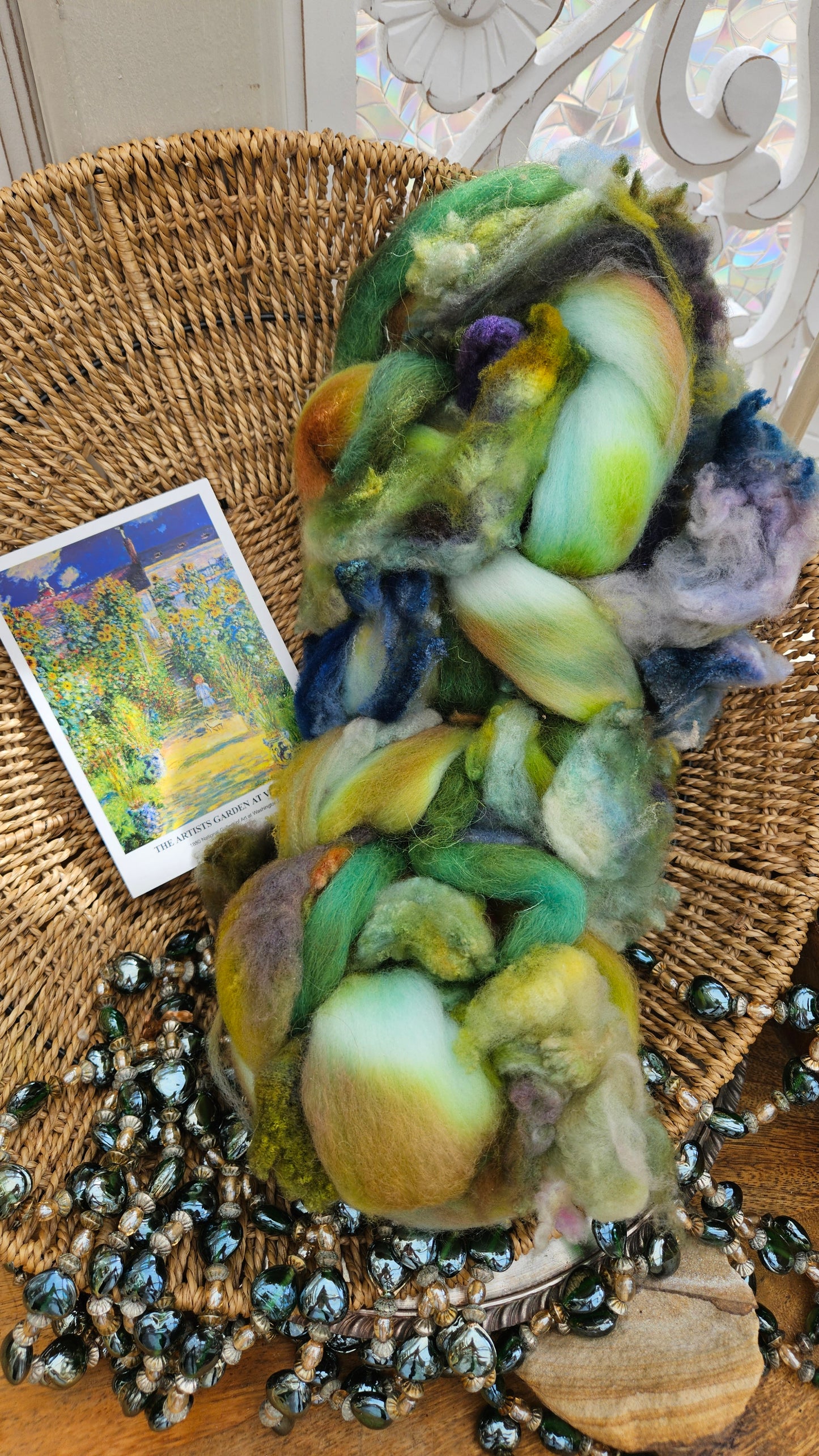 Monet Inspired Signature Art Roving - The Artists Garden 101 - 3.8 oz