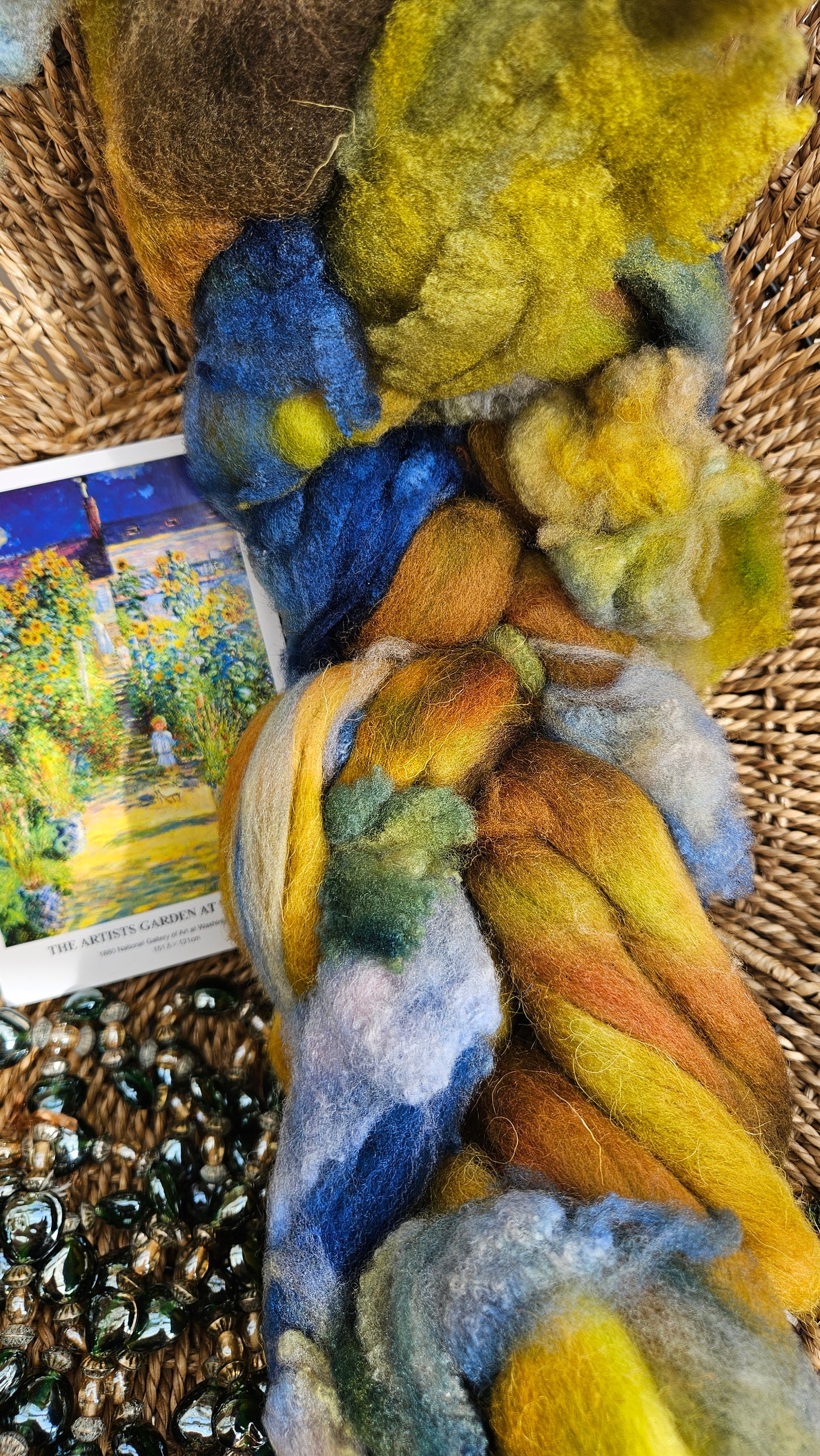 Monet Inspired Signature Art Roving - The Artists Garden 105 - 4.2 oz
