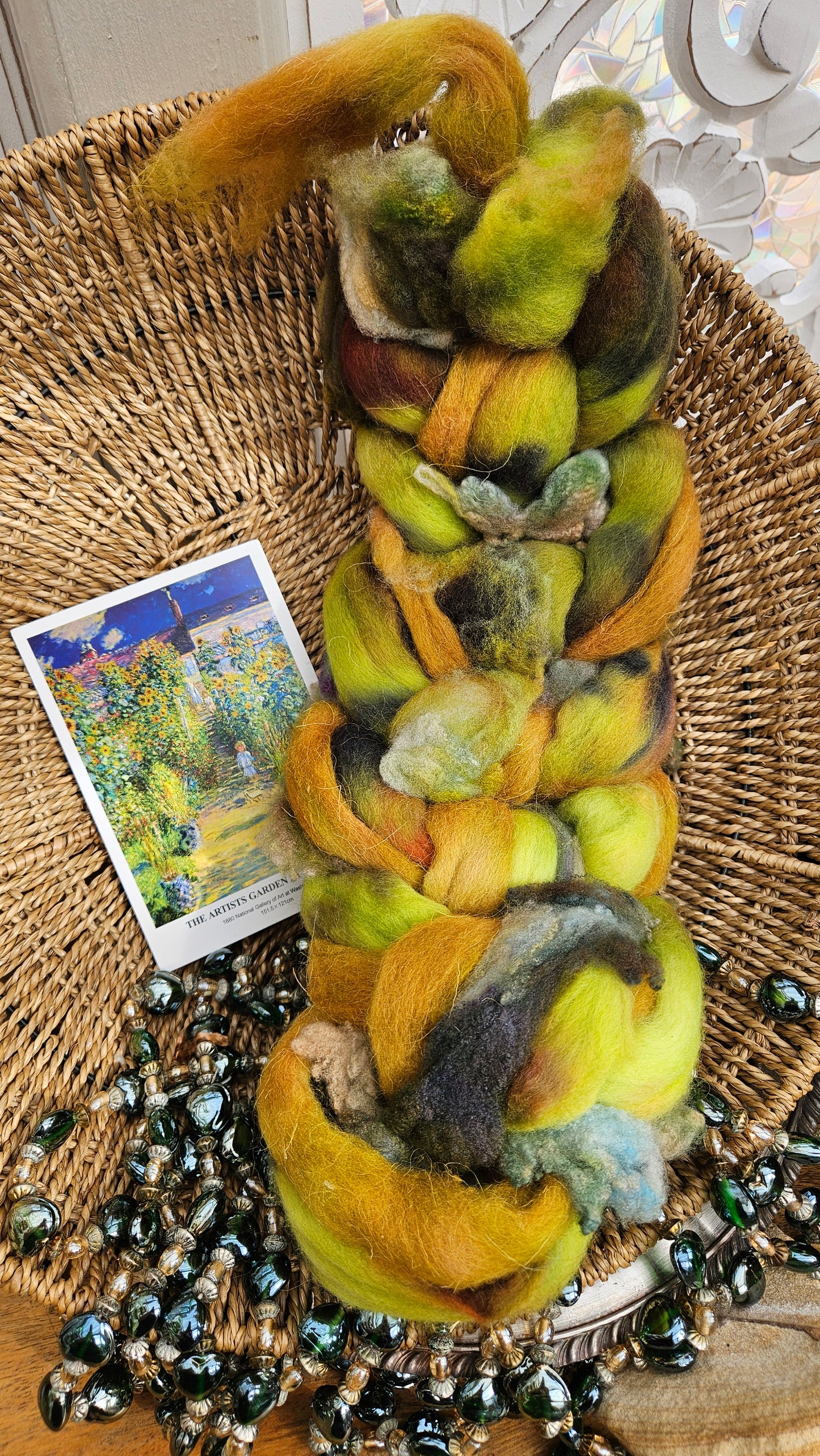 Monet Inspired Signature Art Roving - The Artists Garden 106 - 4.1 oz