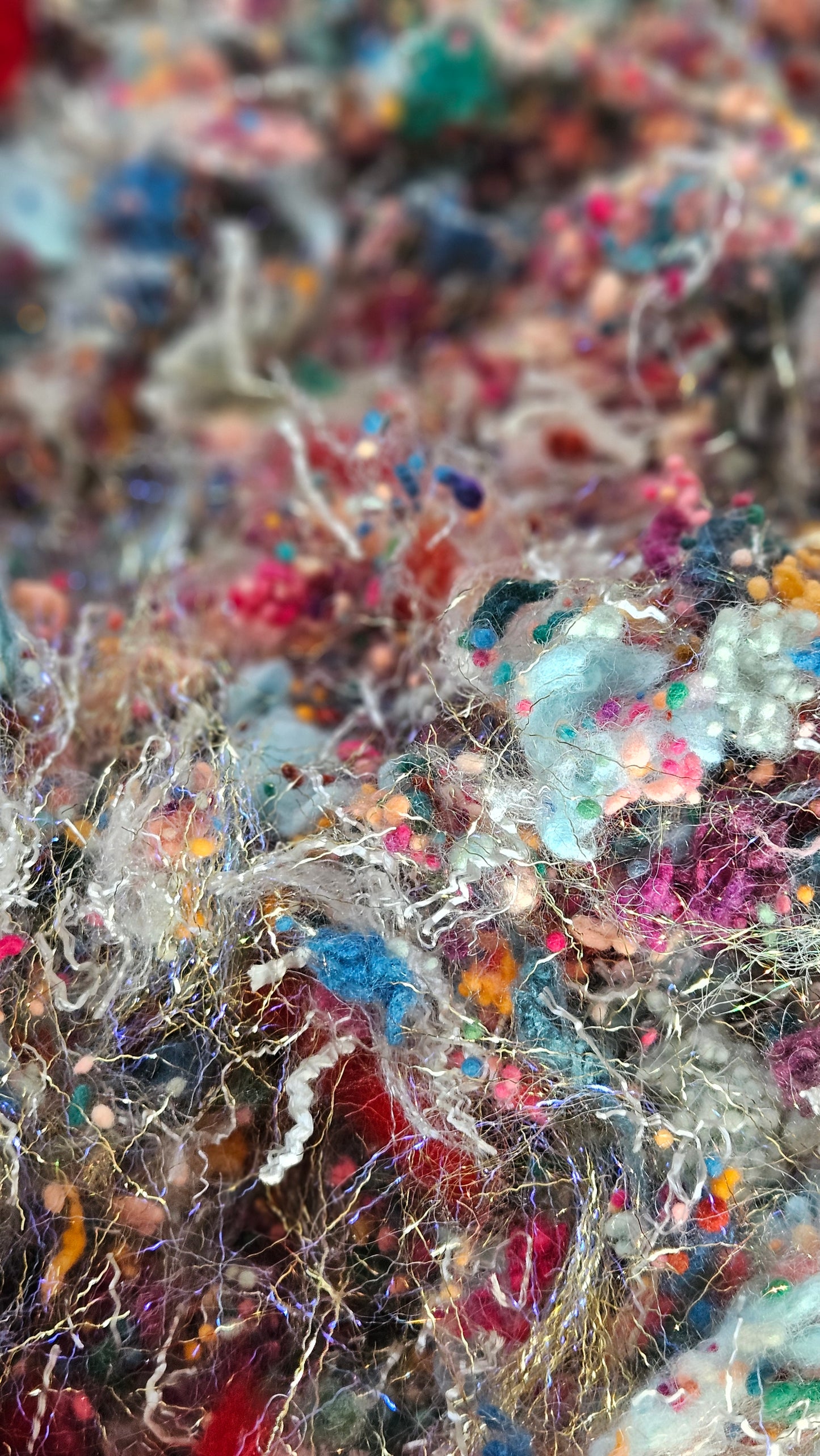 VIEW OF COLLIOURE Matisse Inspired Fiber Art Texture Eucalyptus Crimp Blend - 2.5 ounces