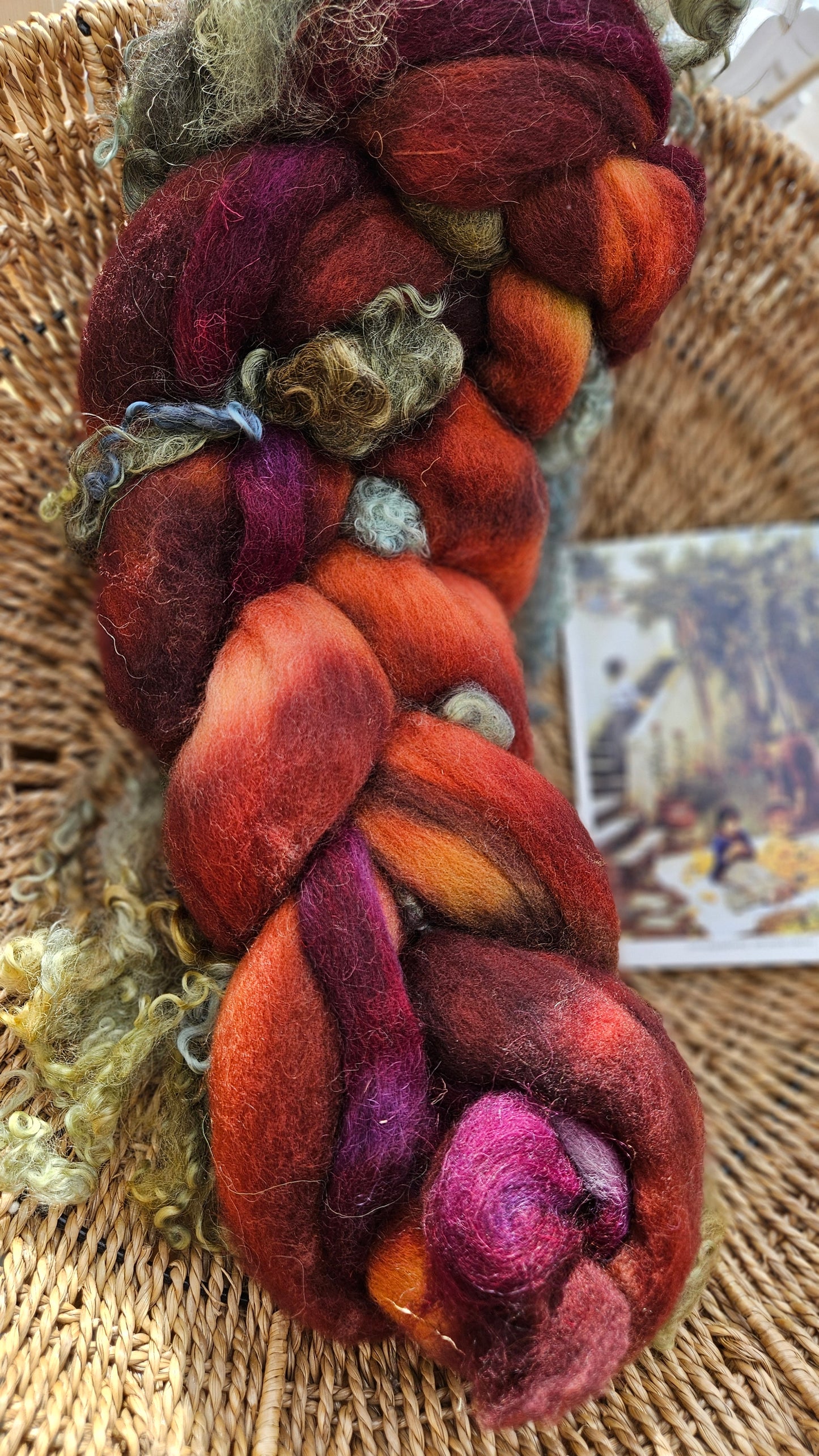 Waterhouse Inspired Signature Art Roving - Gathering Orange Blossoms Collection 101 - 4.8 oz