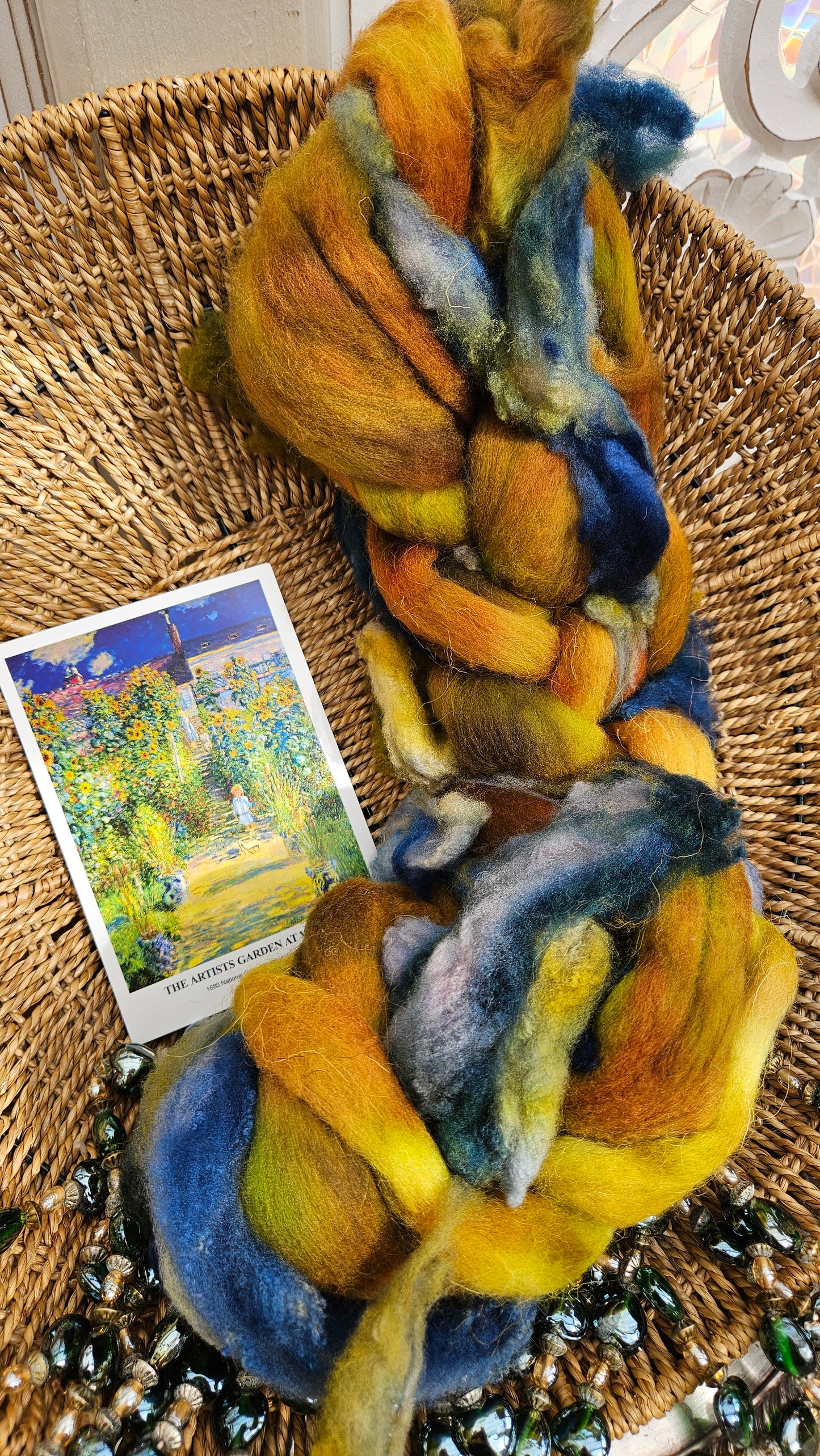Monet Inspired Signature Art Roving - The Artists Garden 105 - 4.2 oz