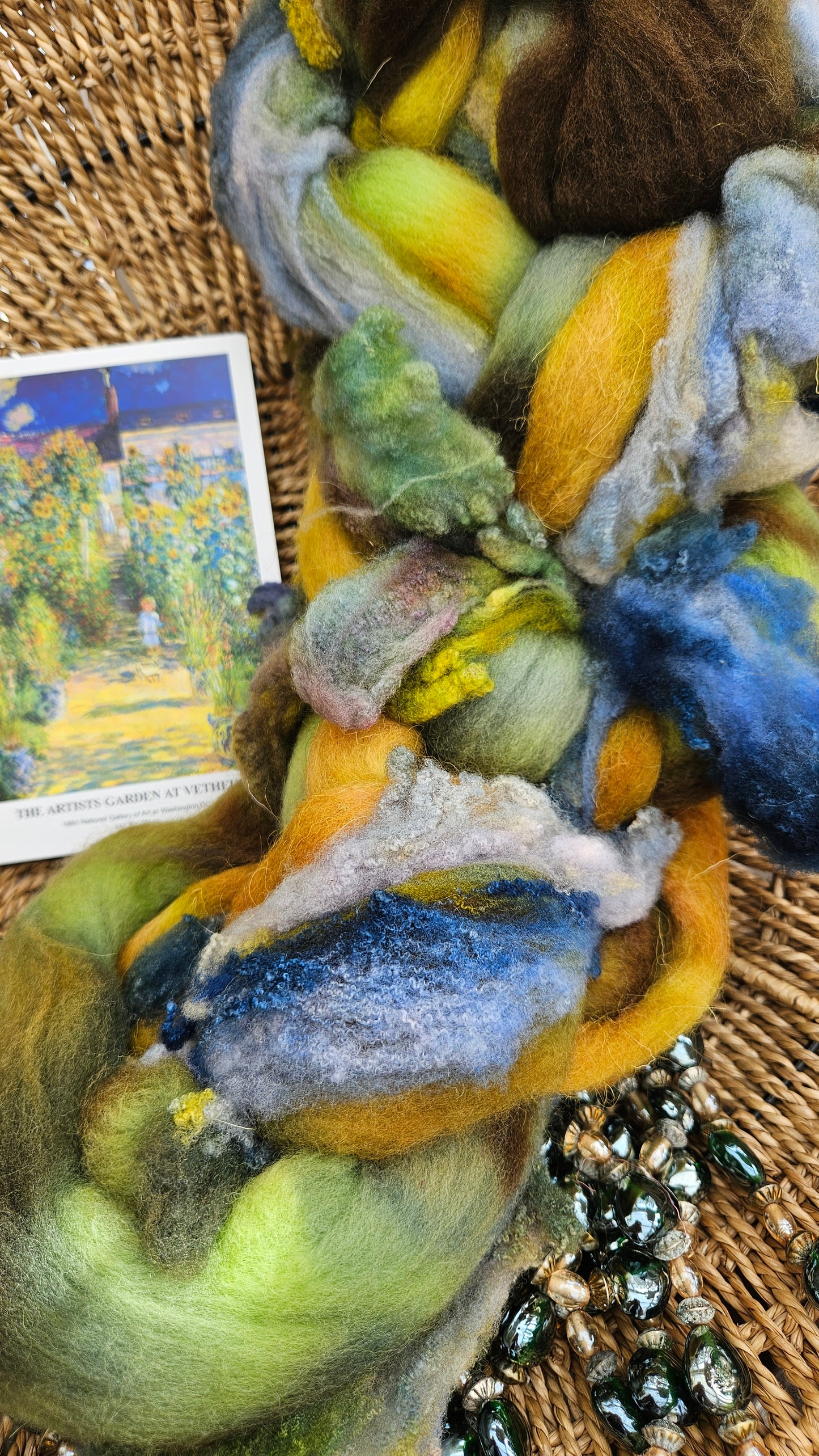 Monet Inspired Signature Art Roving - The Artists Garden 104 - 4 oz