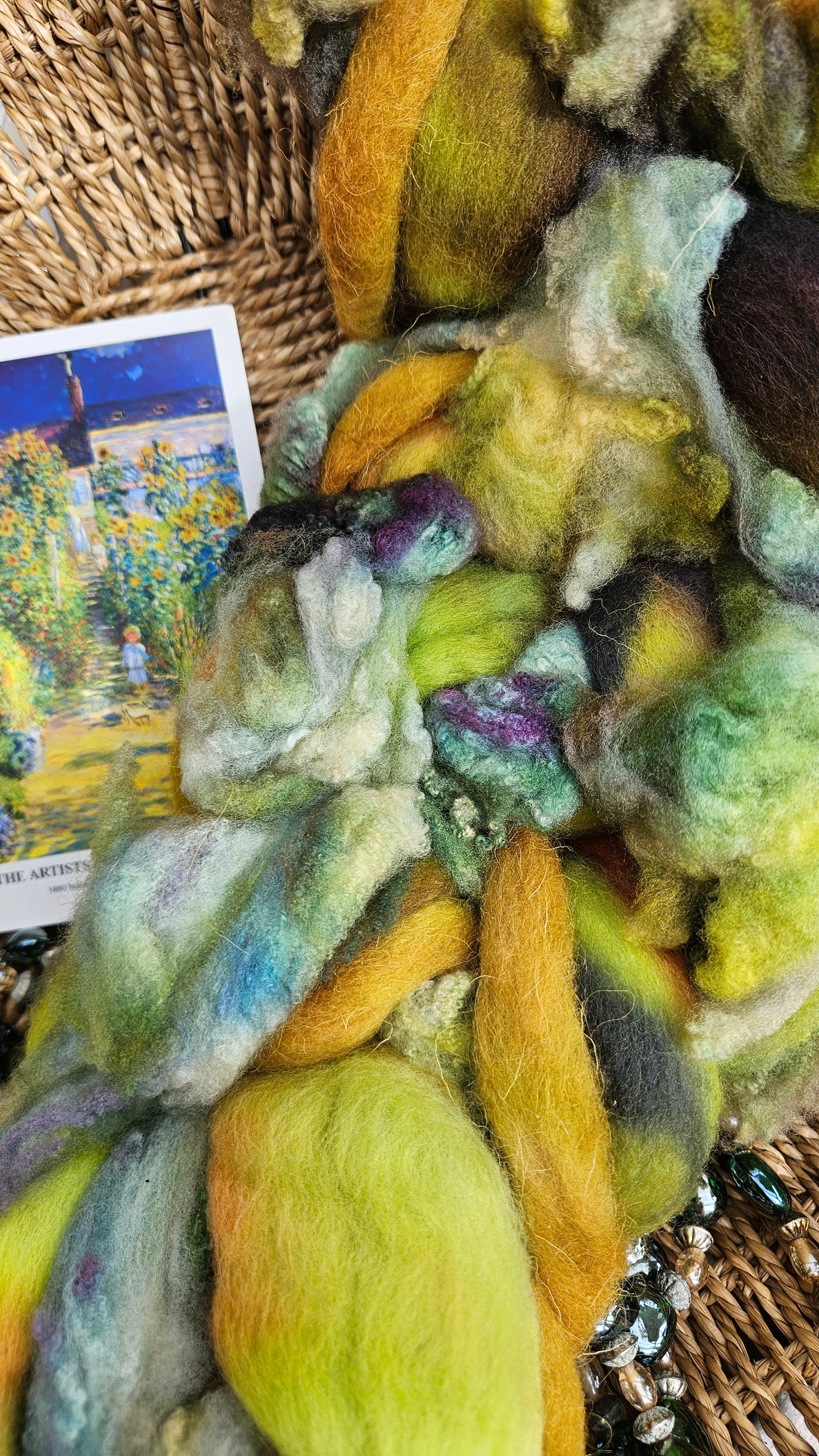 Monet Inspired Signature Art Roving - The Artists Garden 106 - 4.1 oz