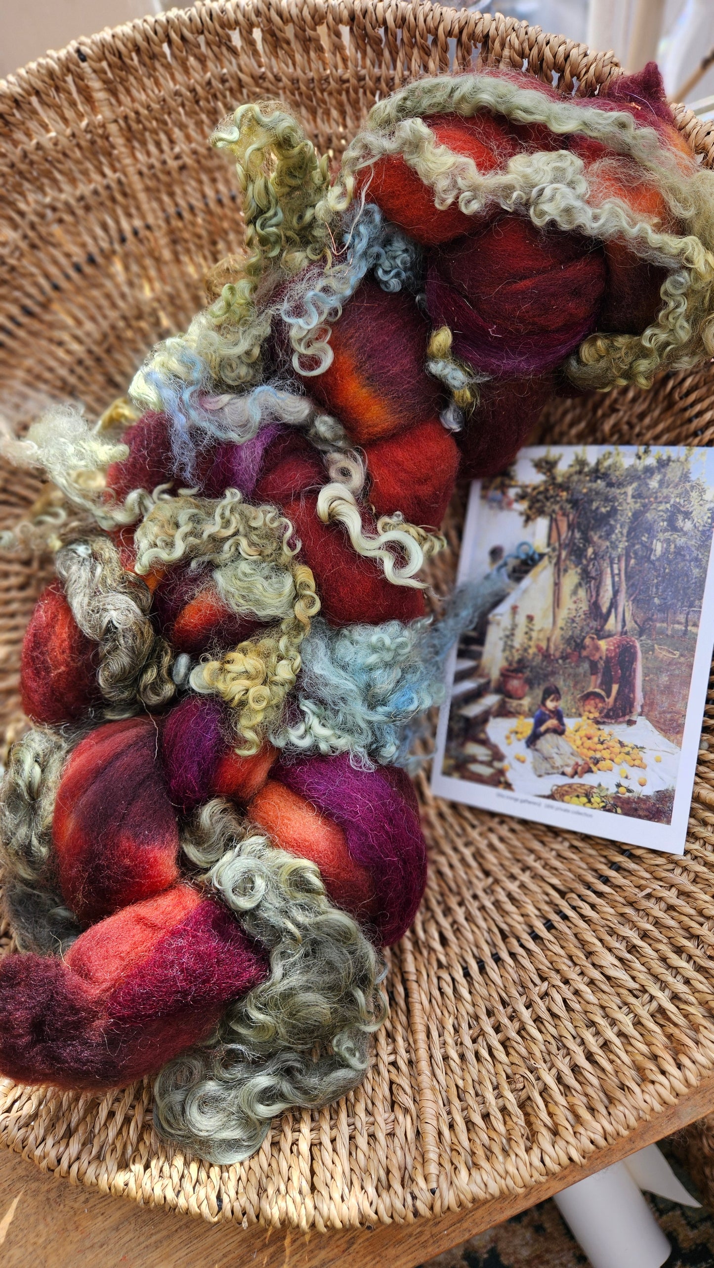 Waterhouse Inspired Signature Art Roving - Gathering Orange Blossoms Collection 101 - 4.8 oz
