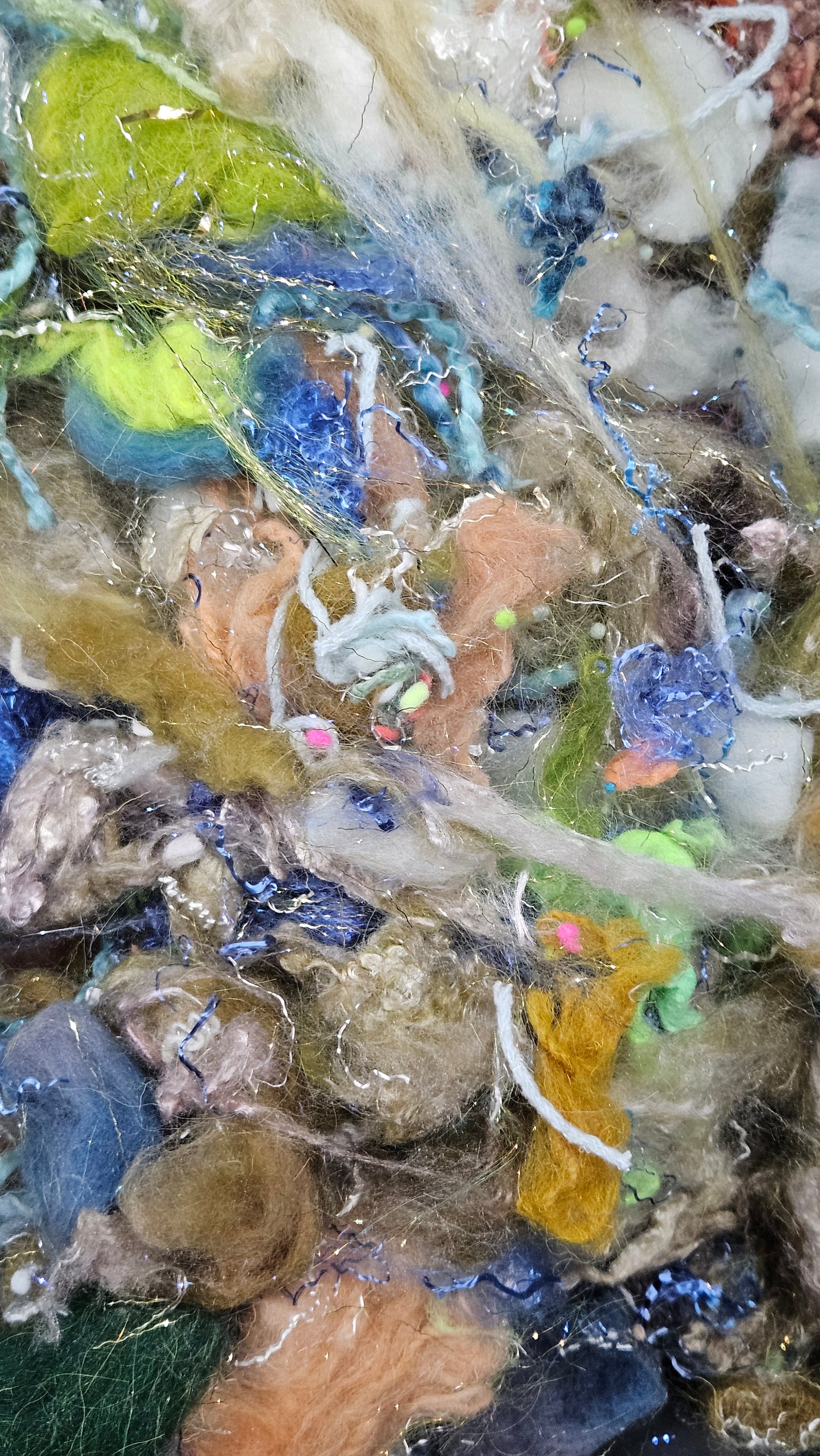 WEDDING AT CANA - limited edition Louvre-inspired alpaca bamboo texture mix for fiber blending and felting - 3 oz | 85 g