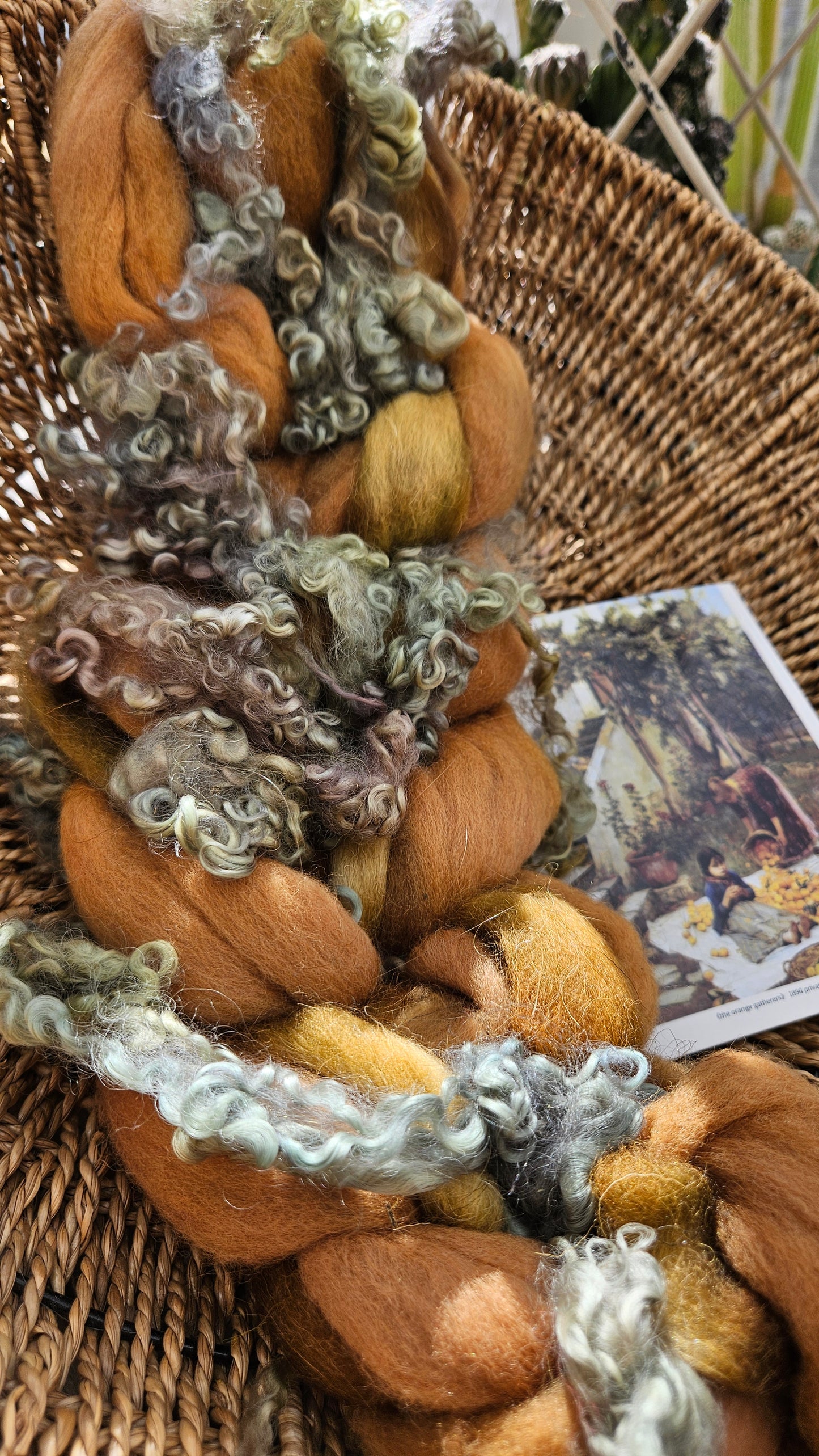 Waterhouse Inspired Signature Art Roving - Gathering Orange Blossoms Collection 106 - 4 oz