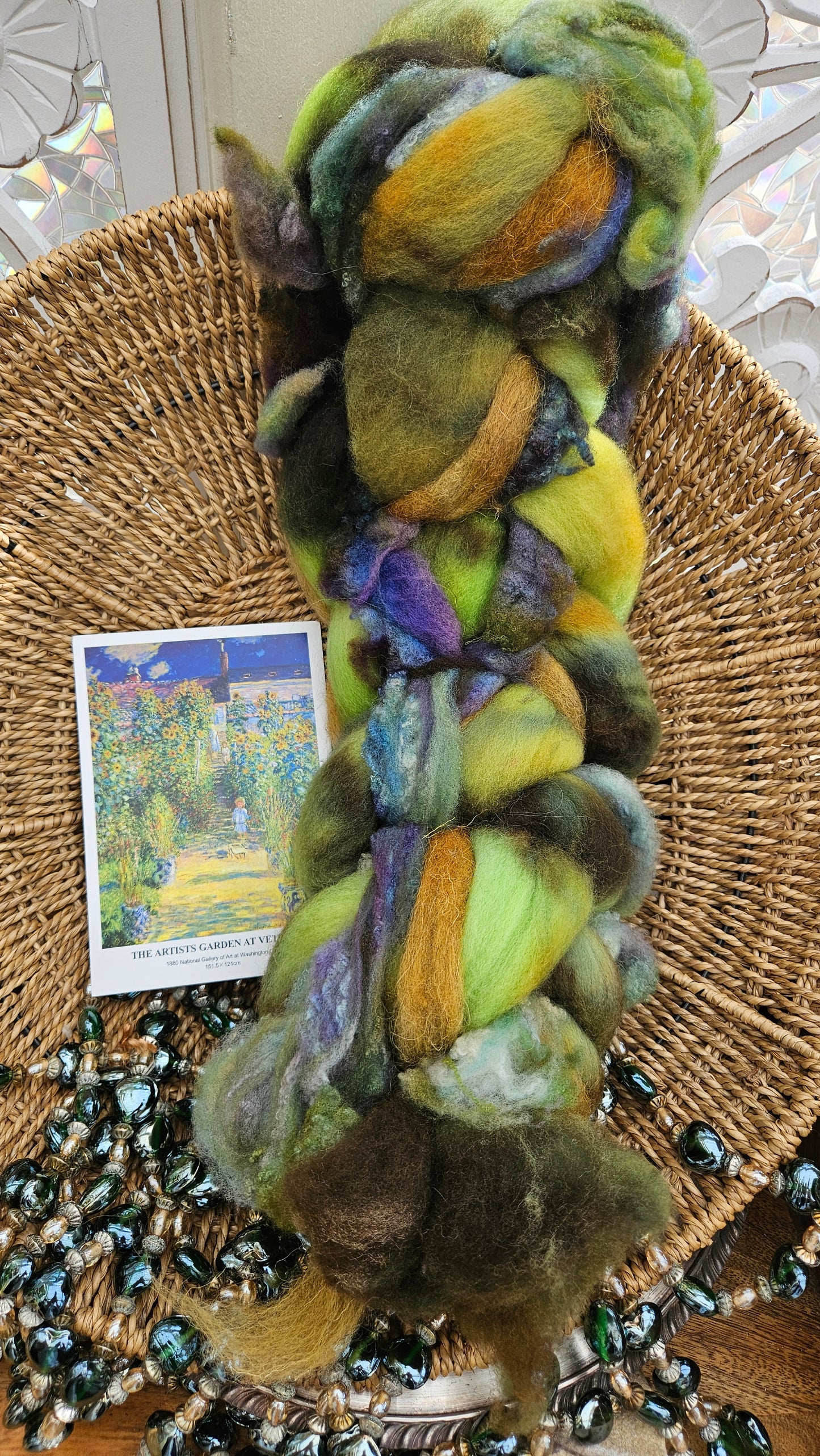 Monet Inspired Signature Art Roving - The Artists Garden 112 - 3.9 oz