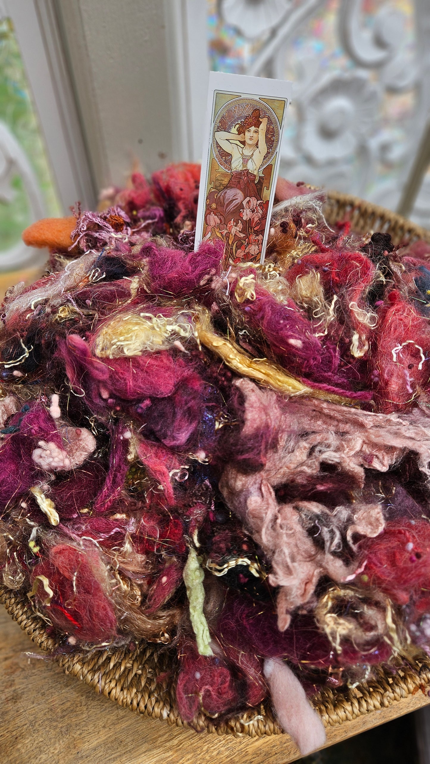 Amethyst - Alphonse Mucha Fiber Art Texture Blend 3 ounces