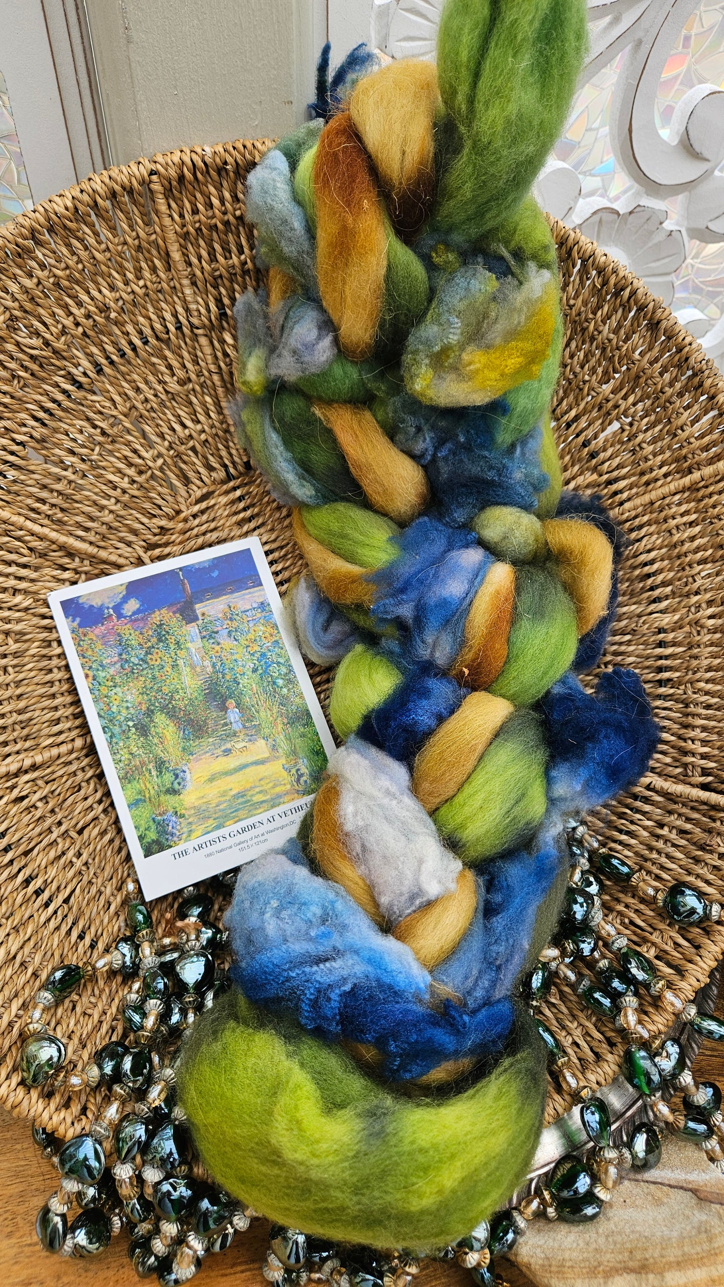 Monet Inspired Signature Art Roving - The Artists Garden 109 - 3.9 oz