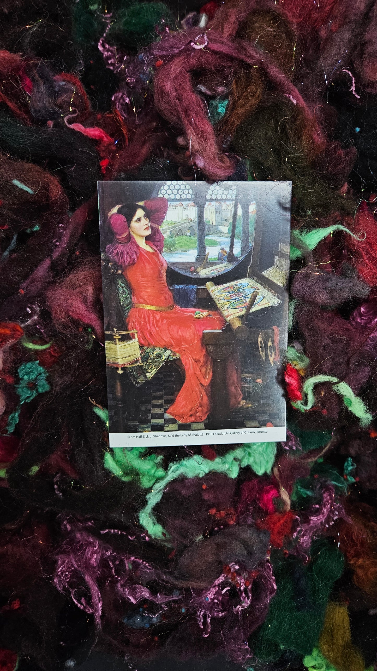 I am Half-Sick of Shadows - Waterhouse Fiber Art Texture Blend 3 ounces