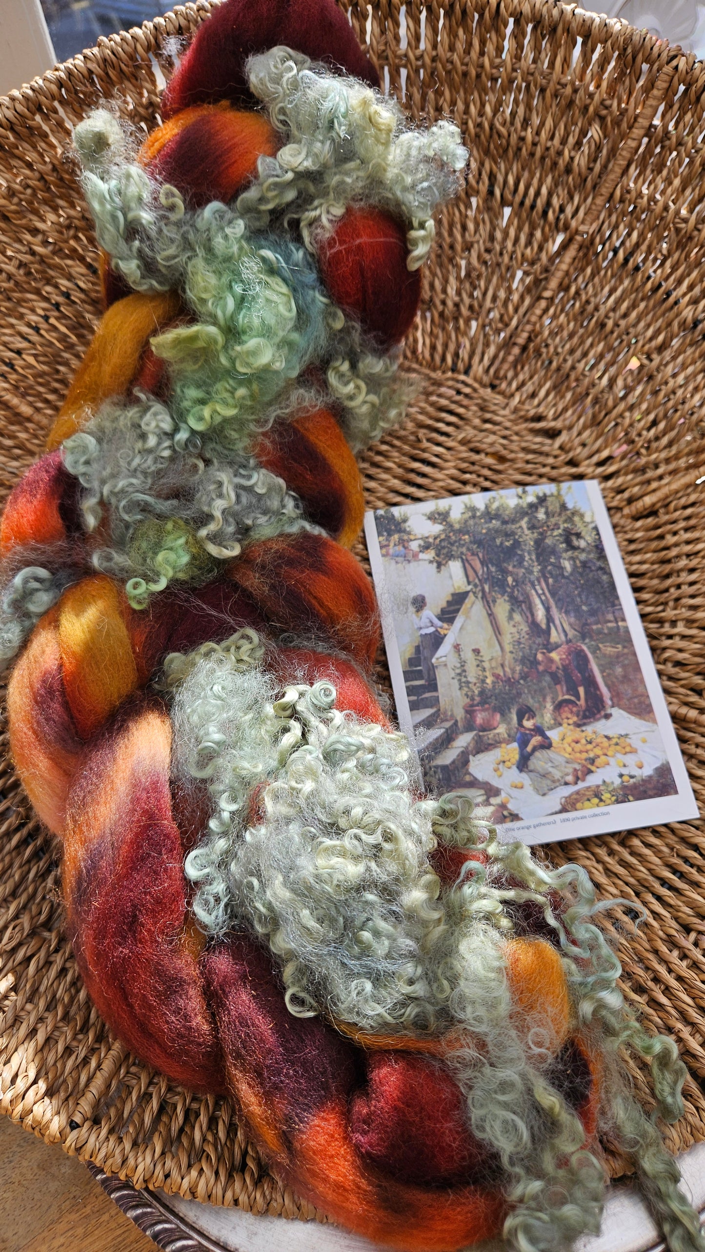 Waterhouse Inspired Signature Art Roving - Gathering Orange Blossoms Collection 105 - 4.4 oz