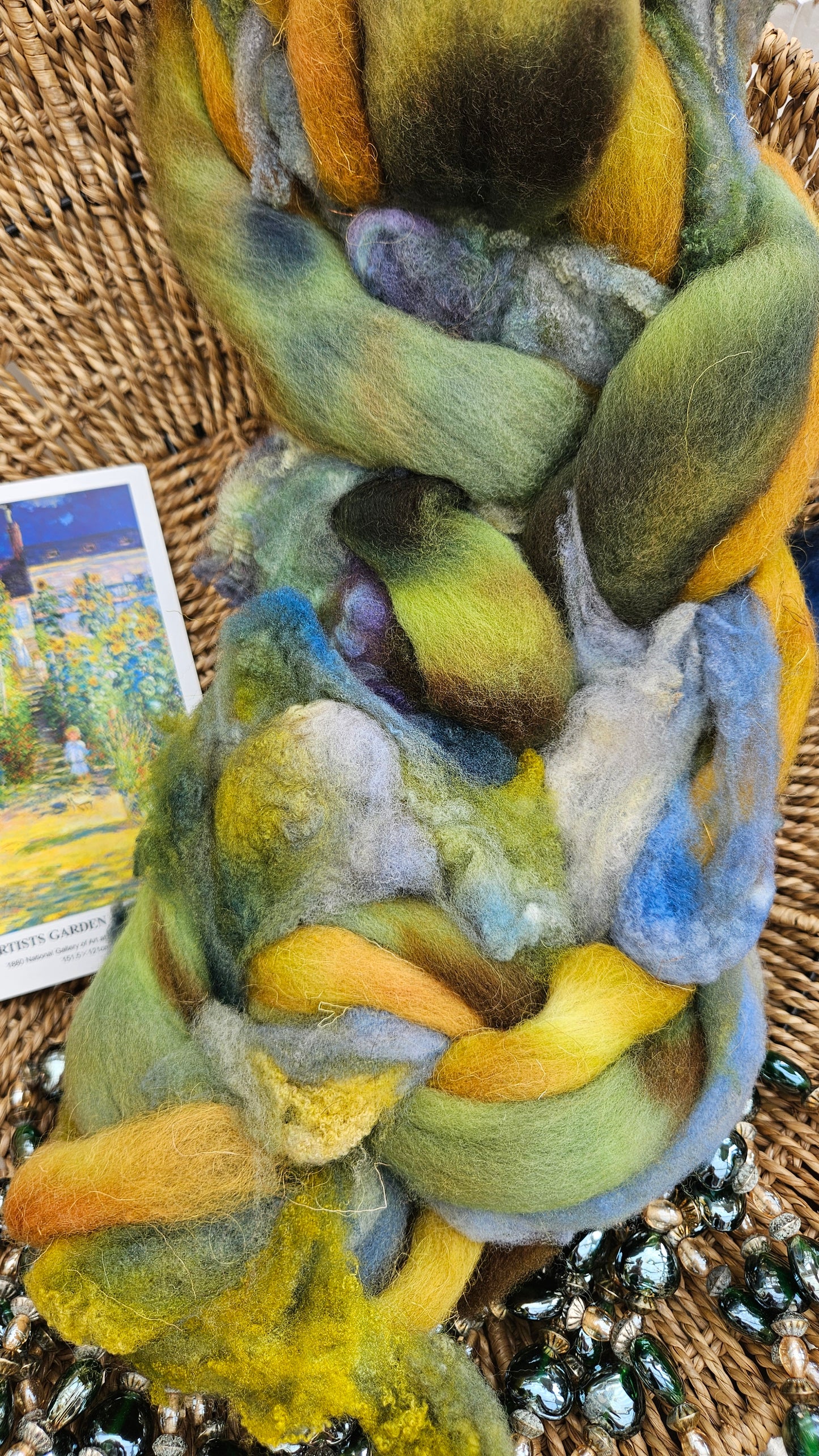 Monet Inspired Signature Art Roving - The Artists Garden 104 - 4 oz