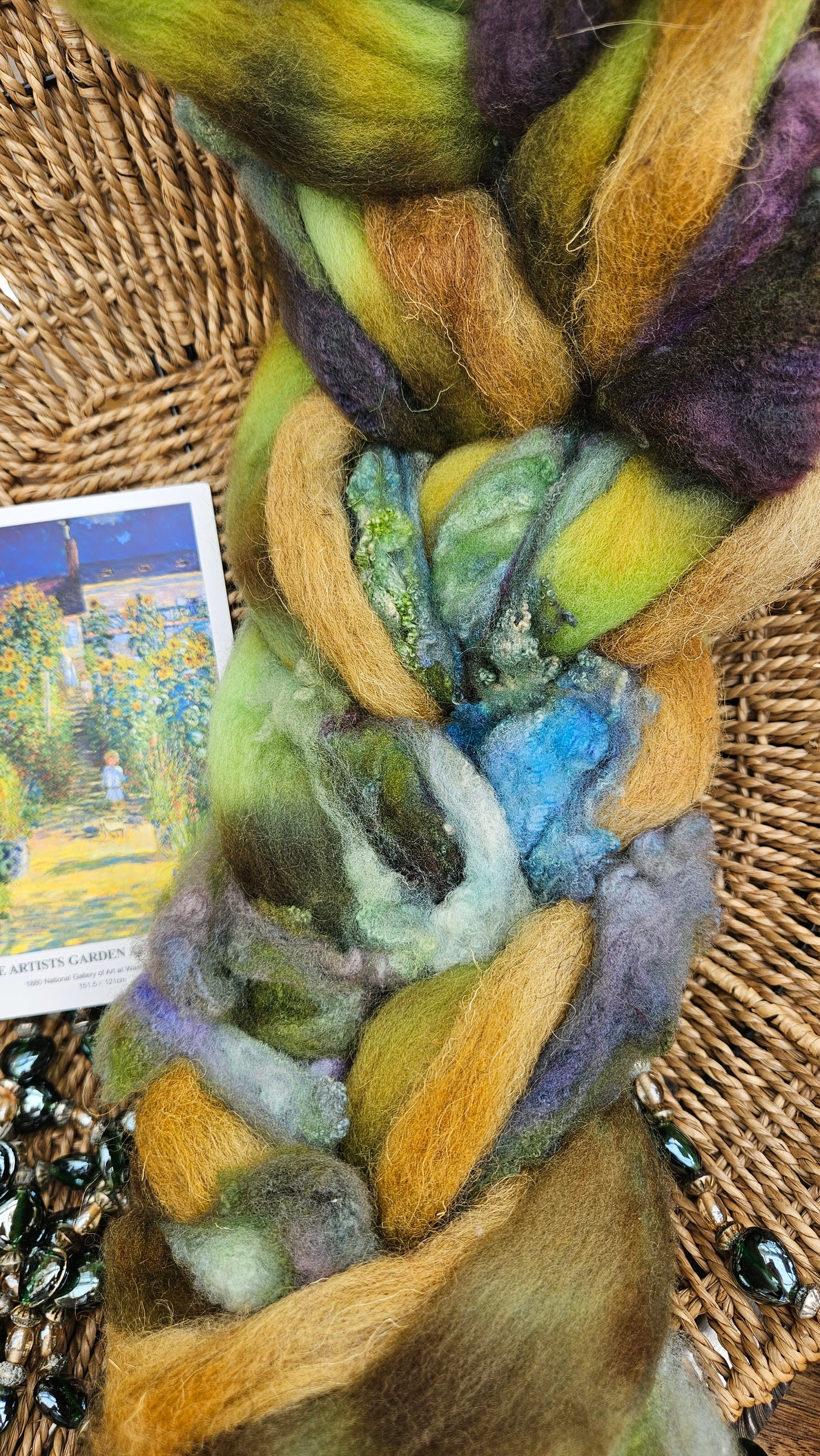 Monet Inspired Signature Art Roving - The Artists Garden 112 - 3.9 oz