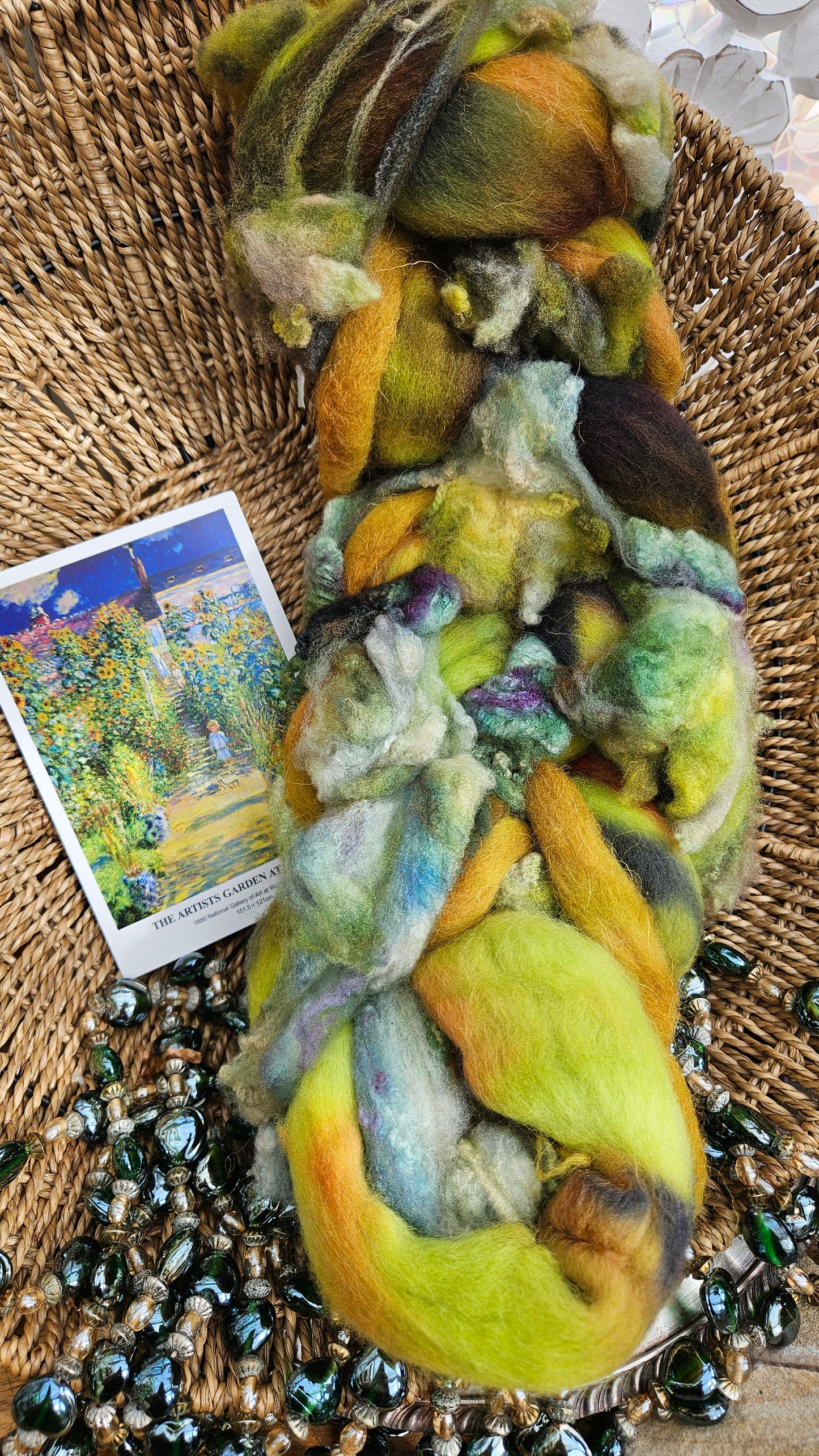 Monet Inspired Signature Art Roving - The Artists Garden 106 - 4.1 oz