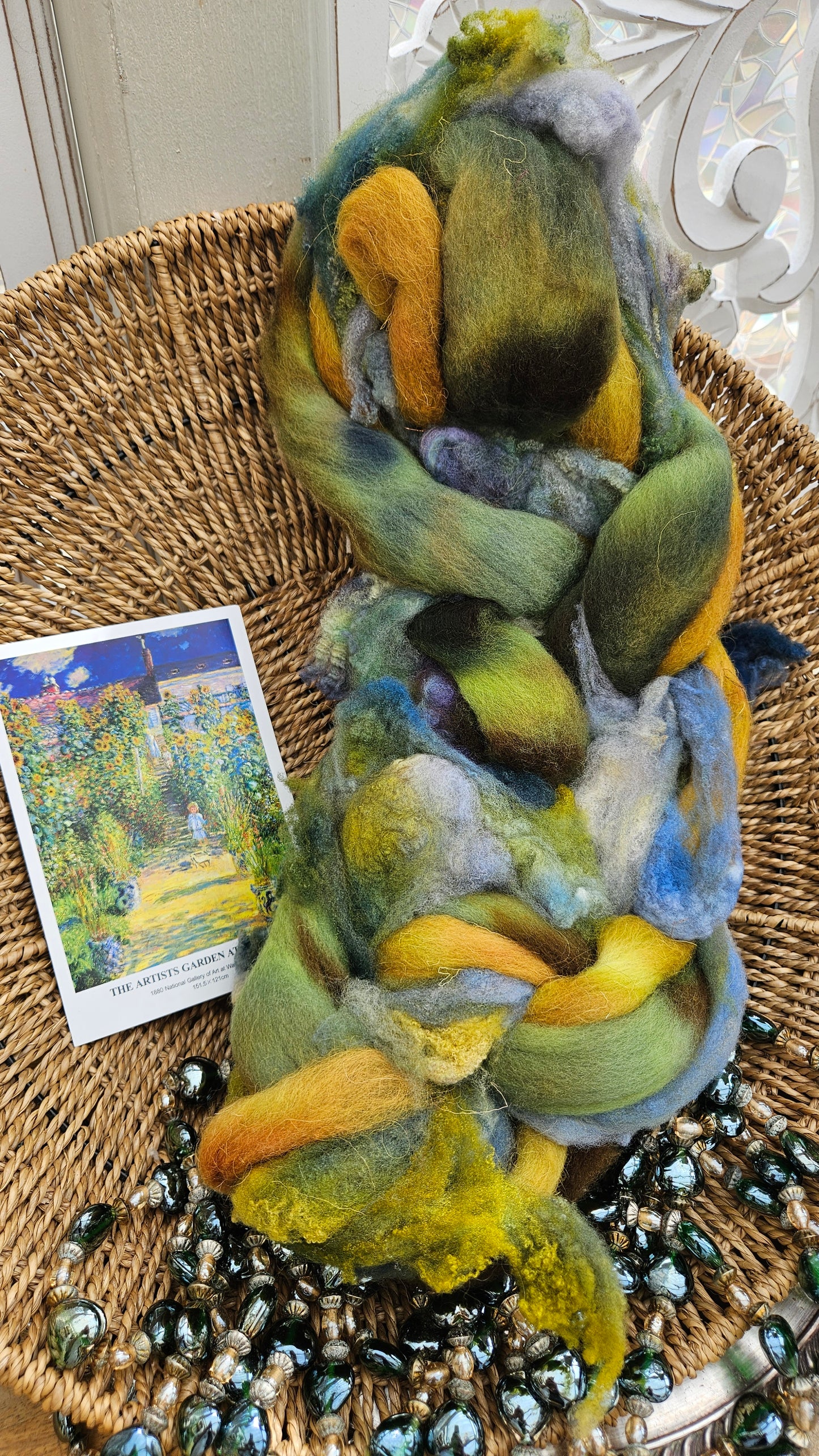 Monet Inspired Signature Art Roving - The Artists Garden 104 - 4 oz