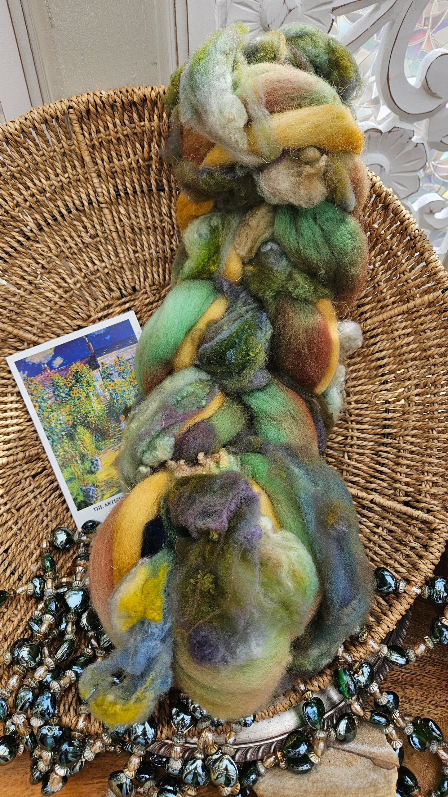 Monet Inspired Signature Art Roving - The Artists Garden 102 - 3.9 oz