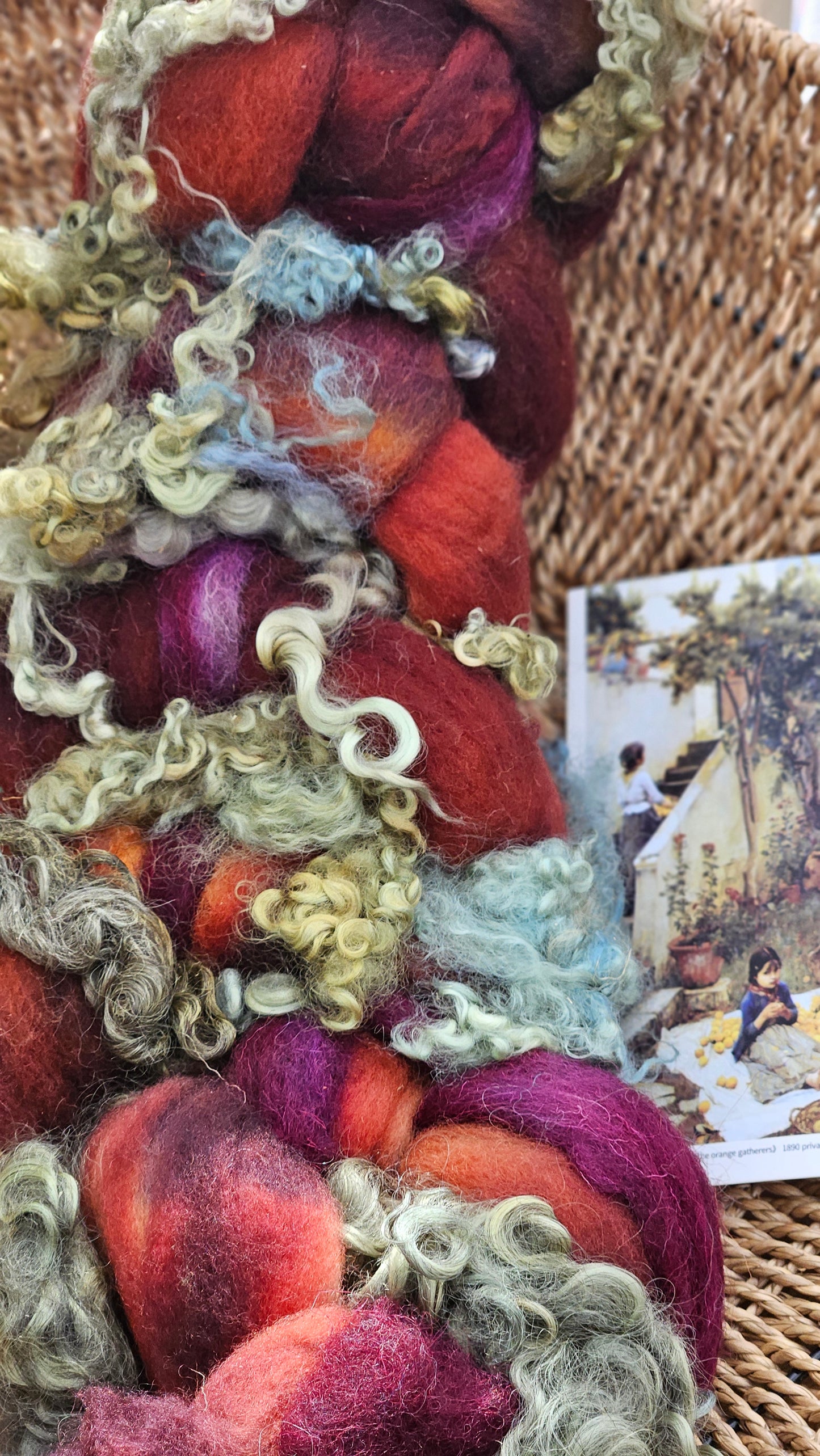Waterhouse Inspired Signature Art Roving - Gathering Orange Blossoms Collection 101 - 4.8 oz
