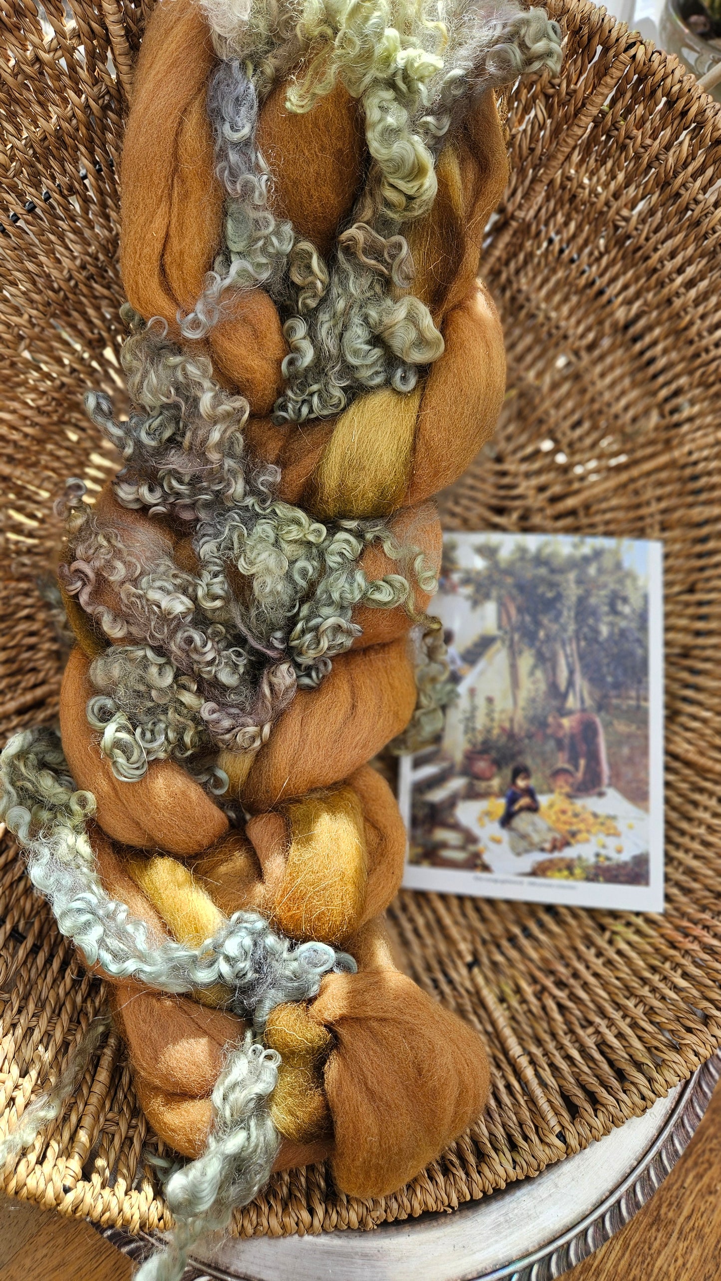 Waterhouse Inspired Signature Art Roving - Gathering Orange Blossoms Collection 106 - 4 oz