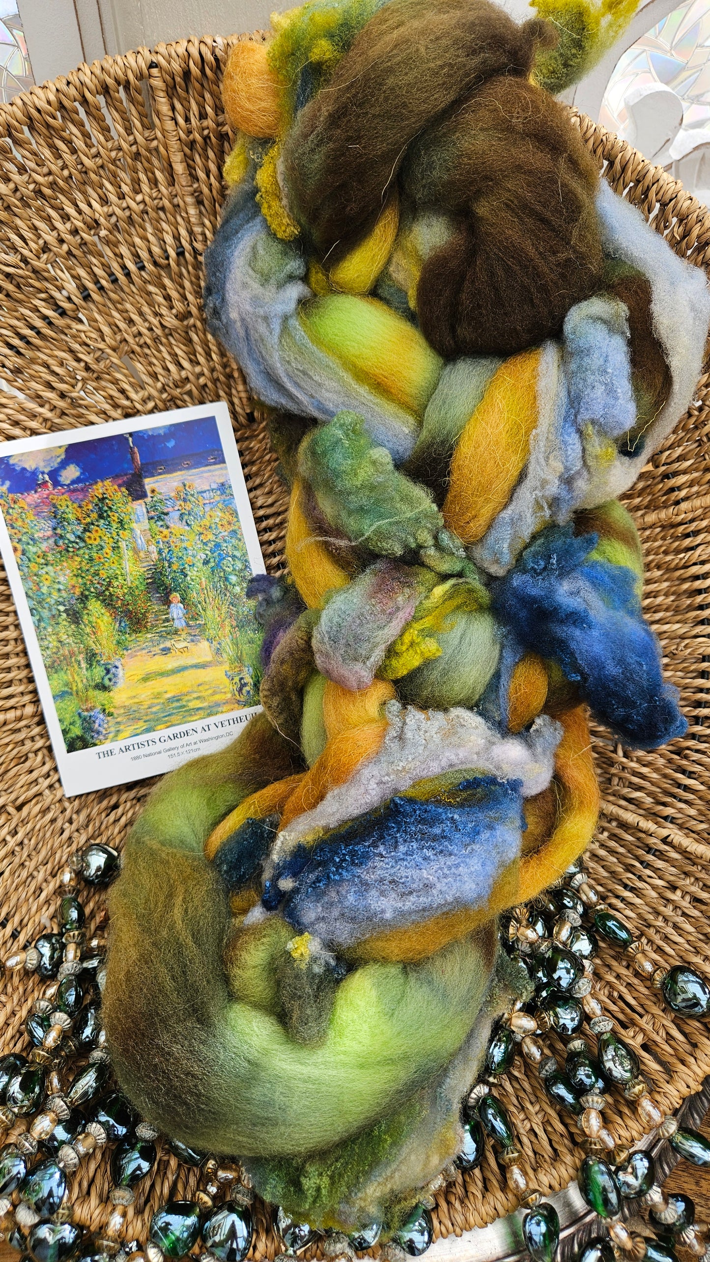 Monet Inspired Signature Art Roving - The Artists Garden 104 - 4 oz