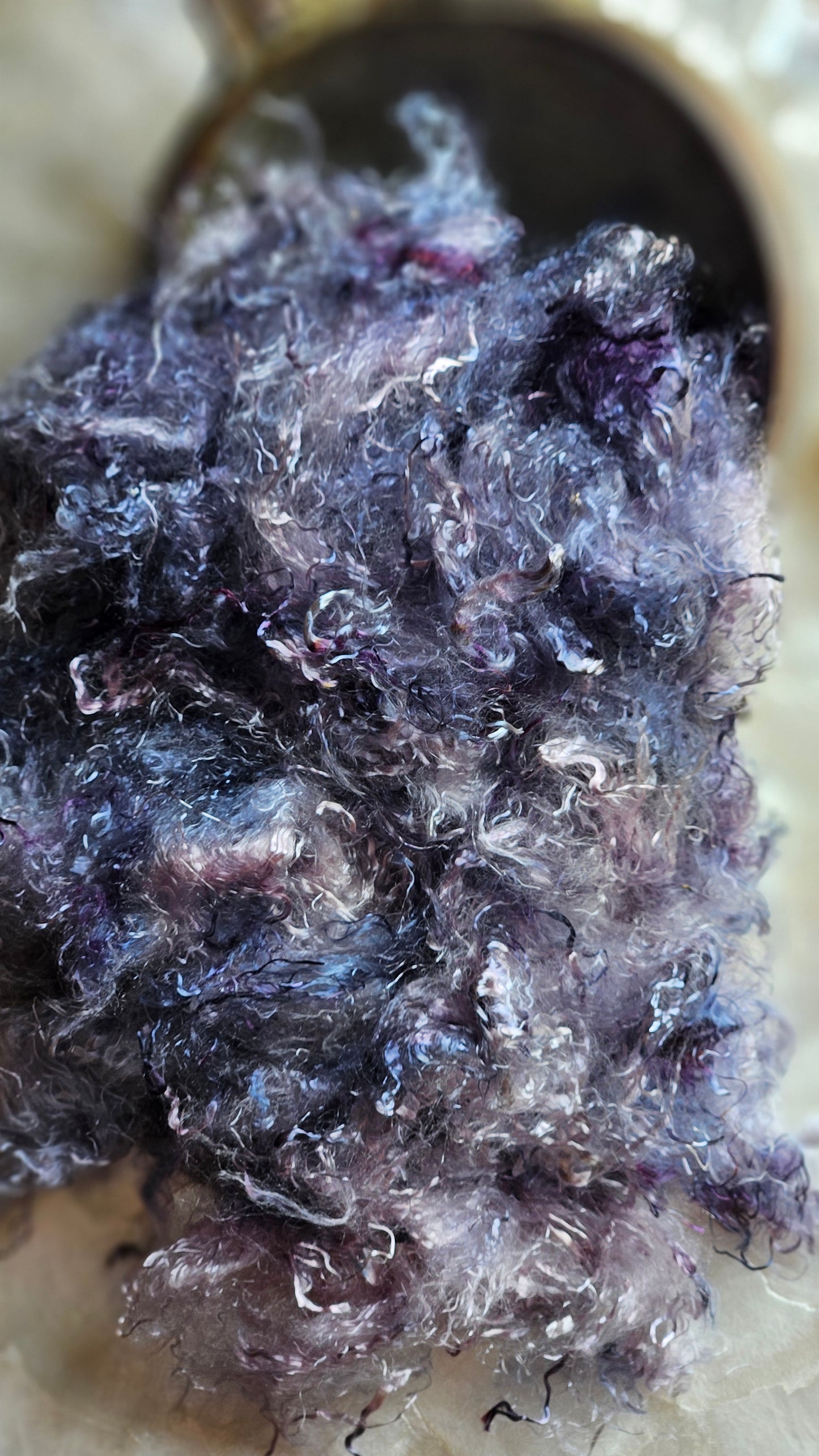 SCORODITE - hand-dyed eucalyptus crimp faux-silk for art yarn embellishing, fiber blending, felting, and papermaking - 2 oz | 57 g