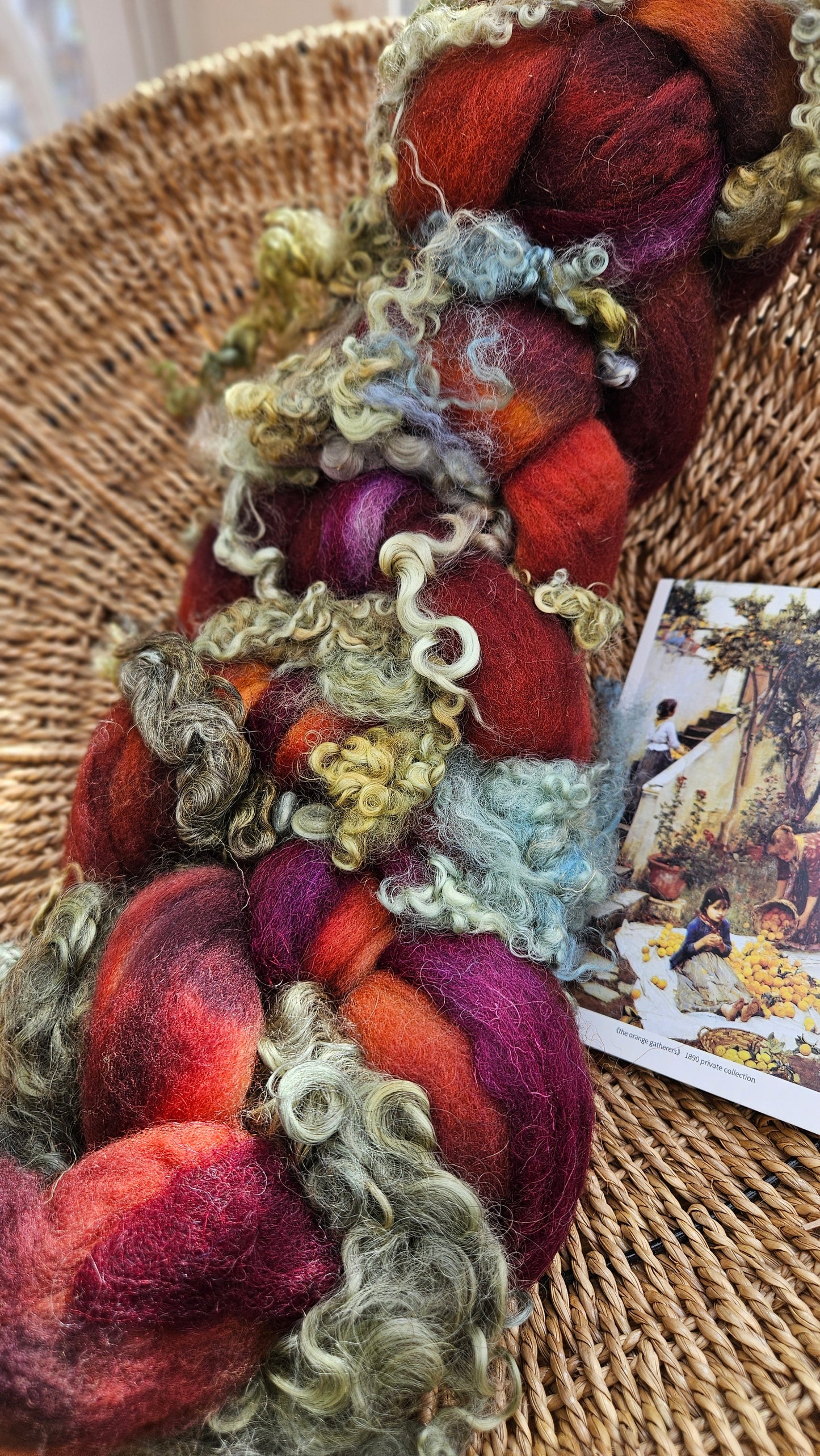 Waterhouse Inspired Signature Art Roving - Gathering Orange Blossoms Collection 101 - 4.8 oz