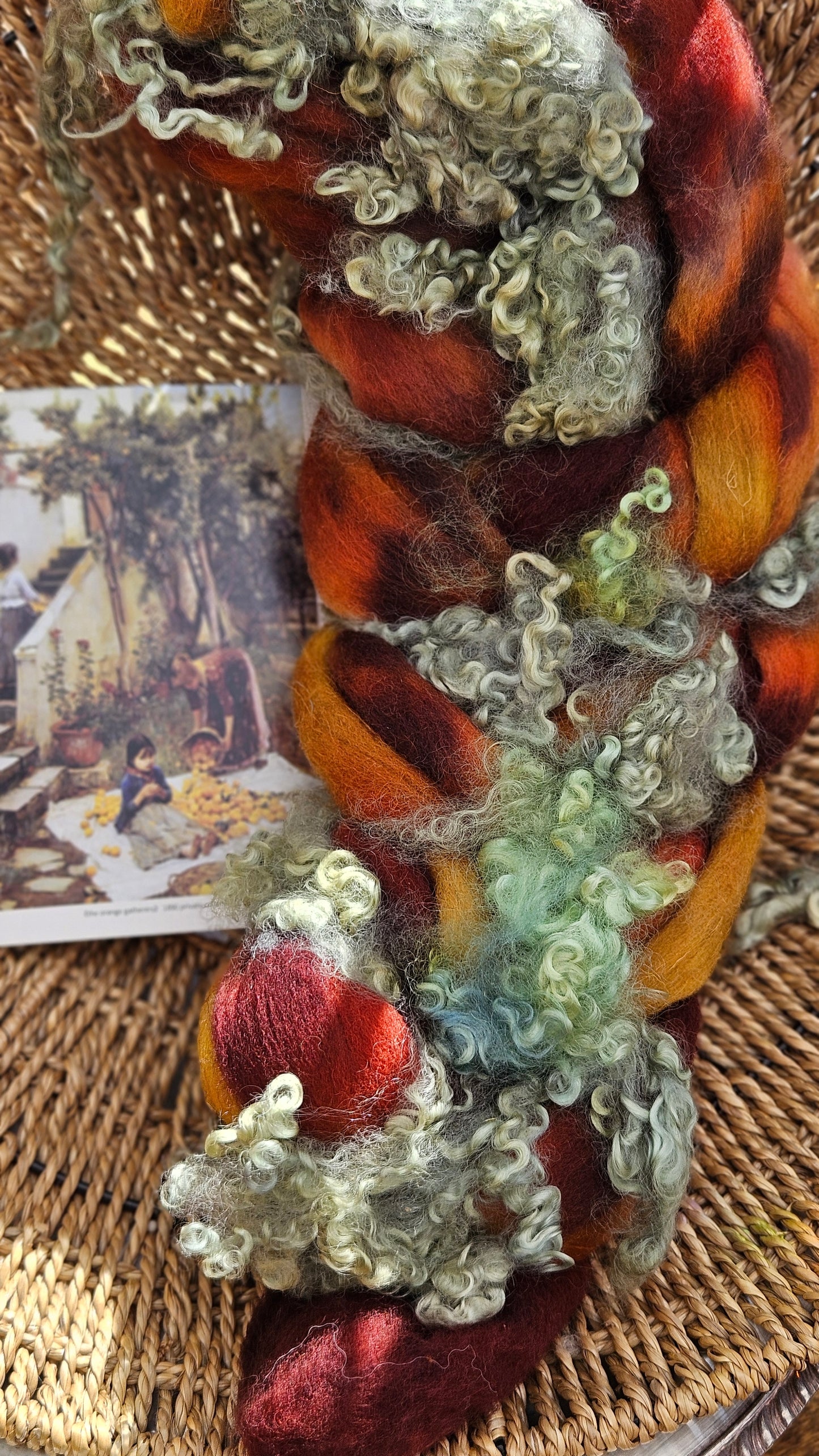 Waterhouse Inspired Signature Art Roving - Gathering Orange Blossoms Collection 105 - 4.4 oz